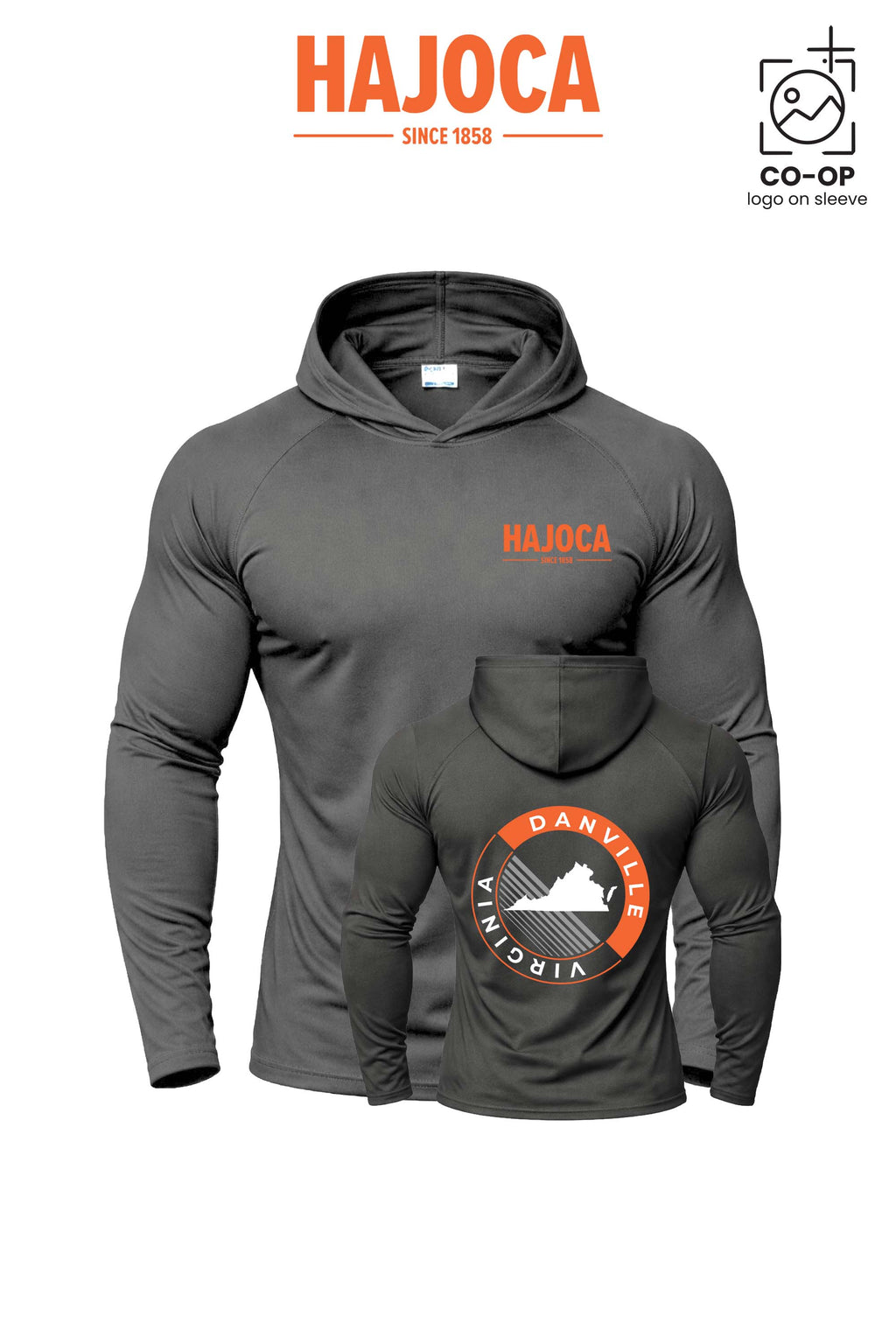Port & Co™ Performance Pullover Hooded UPF50 Tee - HAJOCA - DANVILLE