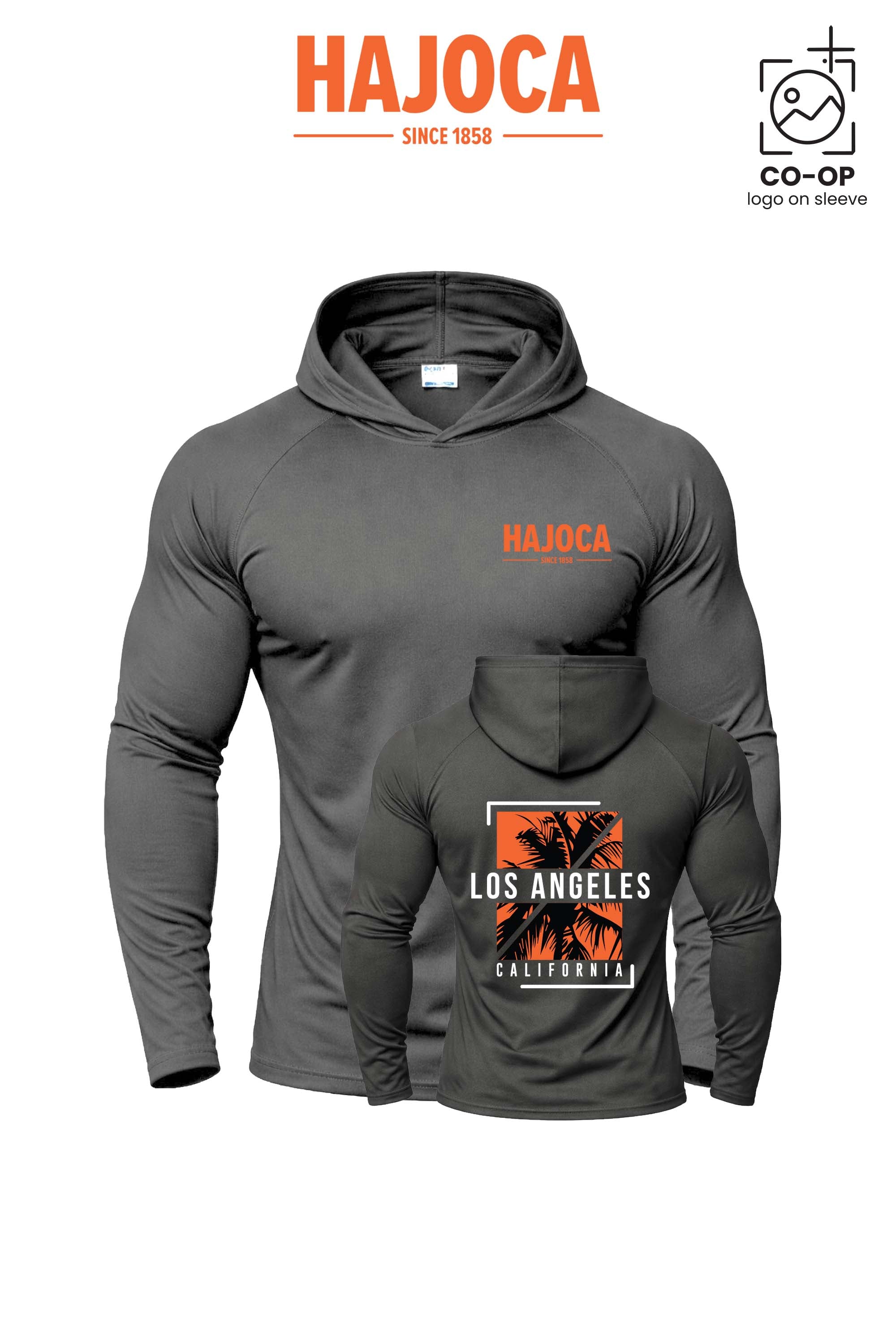 Port & Co™ Performance Pullover Hooded UPF50 Tee - HAJOCA - LOS ANGELES