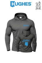 Port & Co™ Performance Pullover Hooded UPF50 Tee - HUGHES SUPPLY - SAFFORD