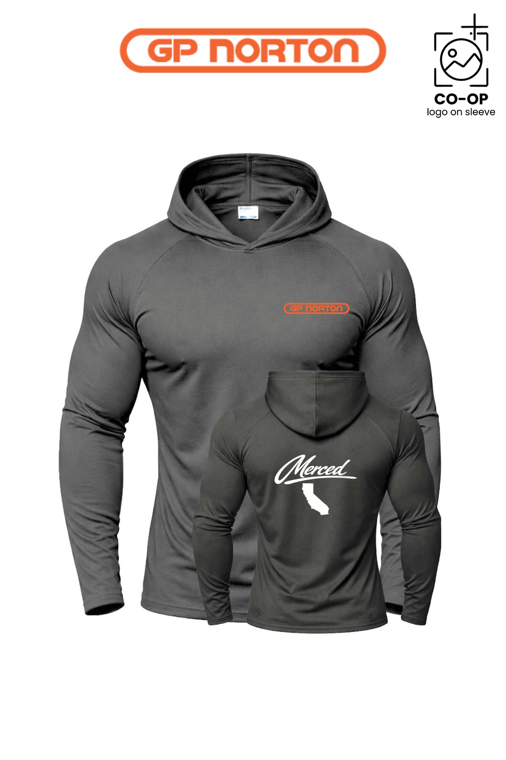 Port & Co™ Performance Pullover Hooded UPF50 Tee - G P NORTON - MERCED