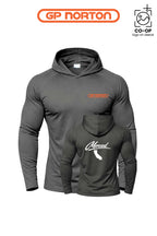 Port & Co™ Performance Pullover Hooded UPF50 Tee - G P NORTON - MERCED