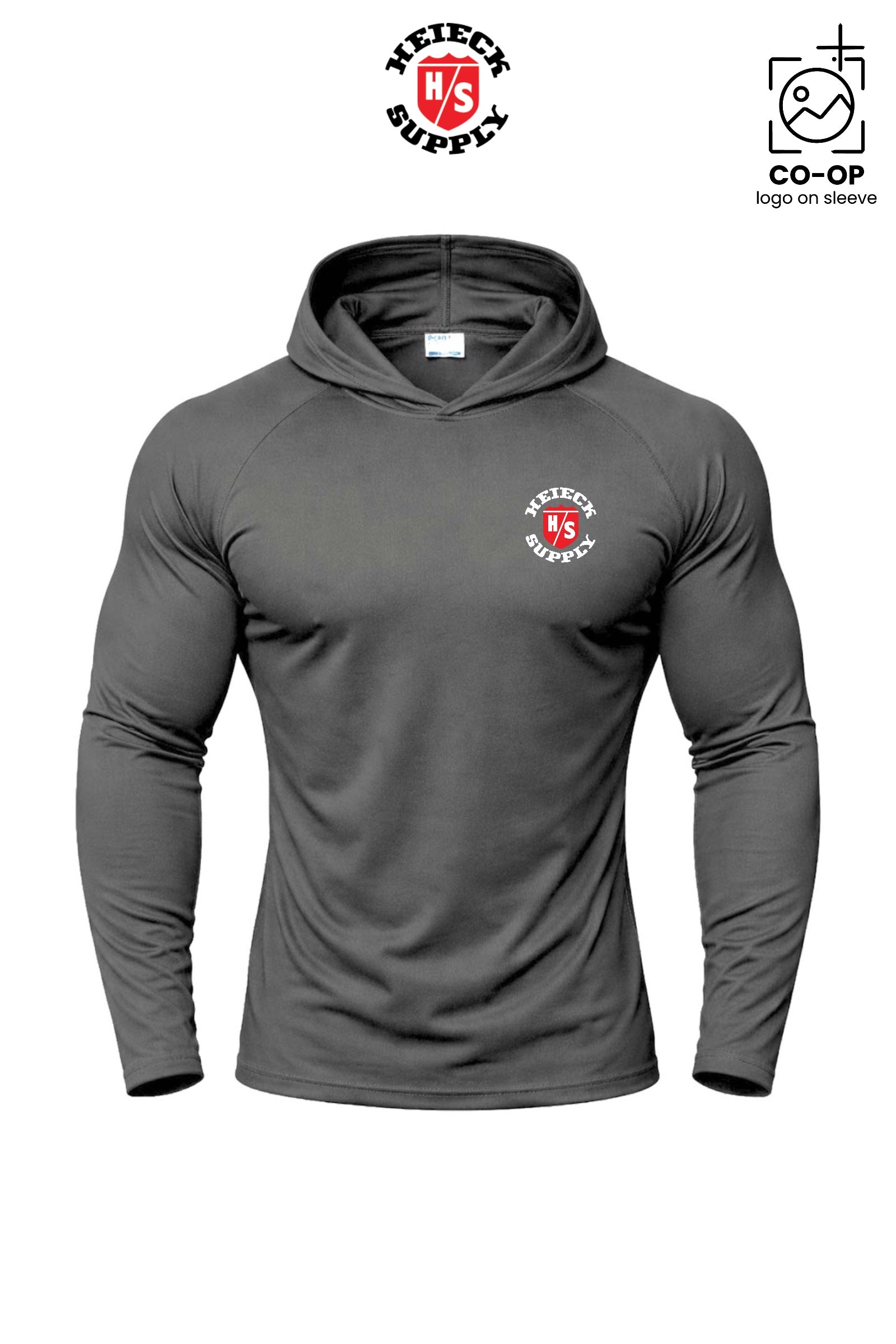 Port & Co™ Performance Pullover Hooded UPF50 Tee - HEIECK SUPPLY