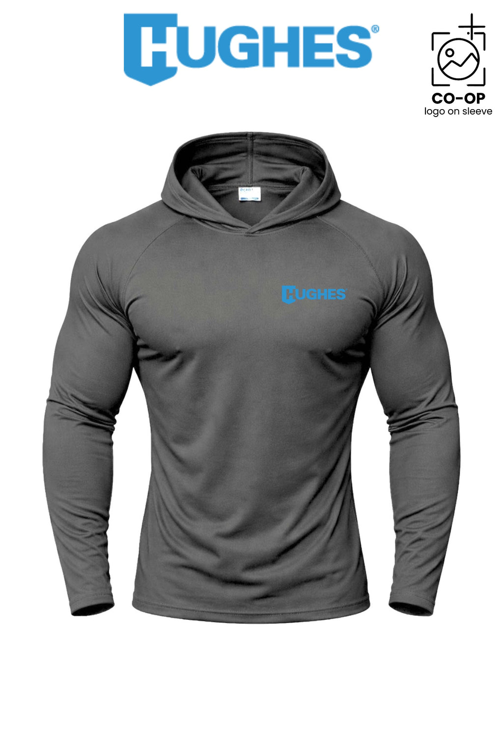 Port & Co™ Performance Pullover Hooded UPF50 Tee - HUGHES SUPPLY