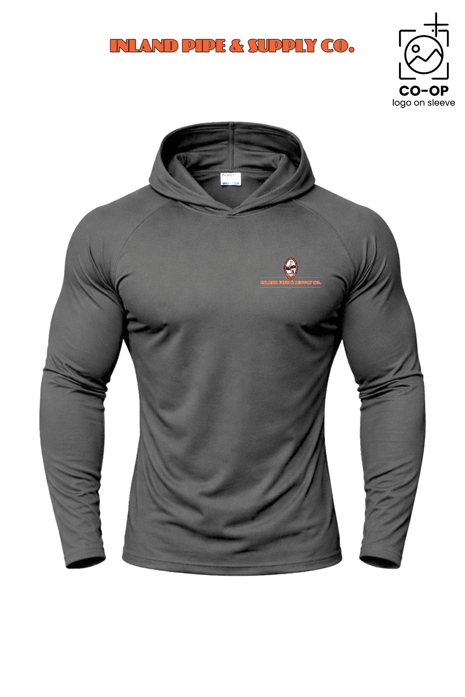 Port & Co™ Performance Pullover Hooded UPF50 Tee - INLAND PIPE AND SUPPLY