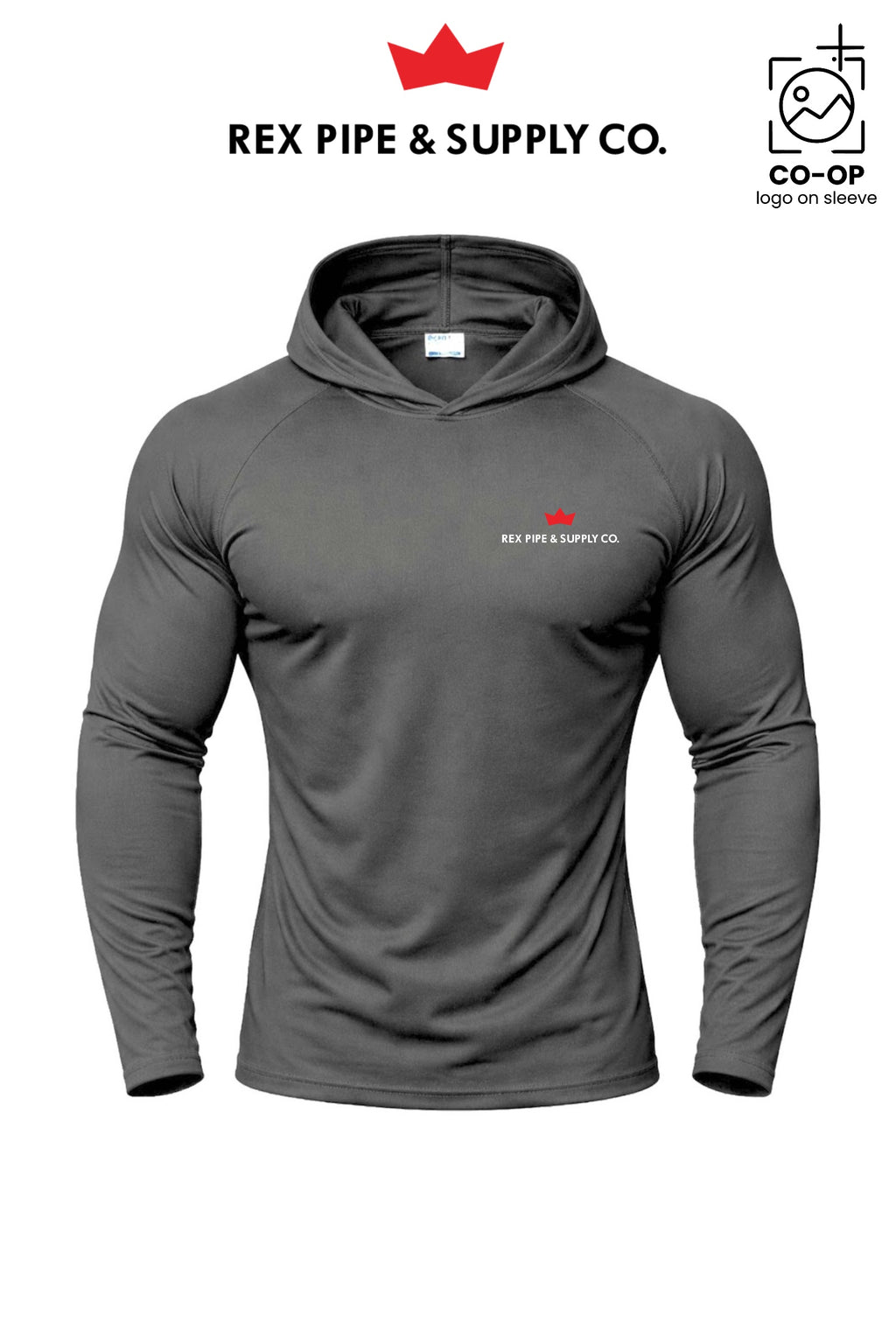Port & Co™ Performance Pullover Hooded UPF50 Tee - REX PIPE AND SUPPLY