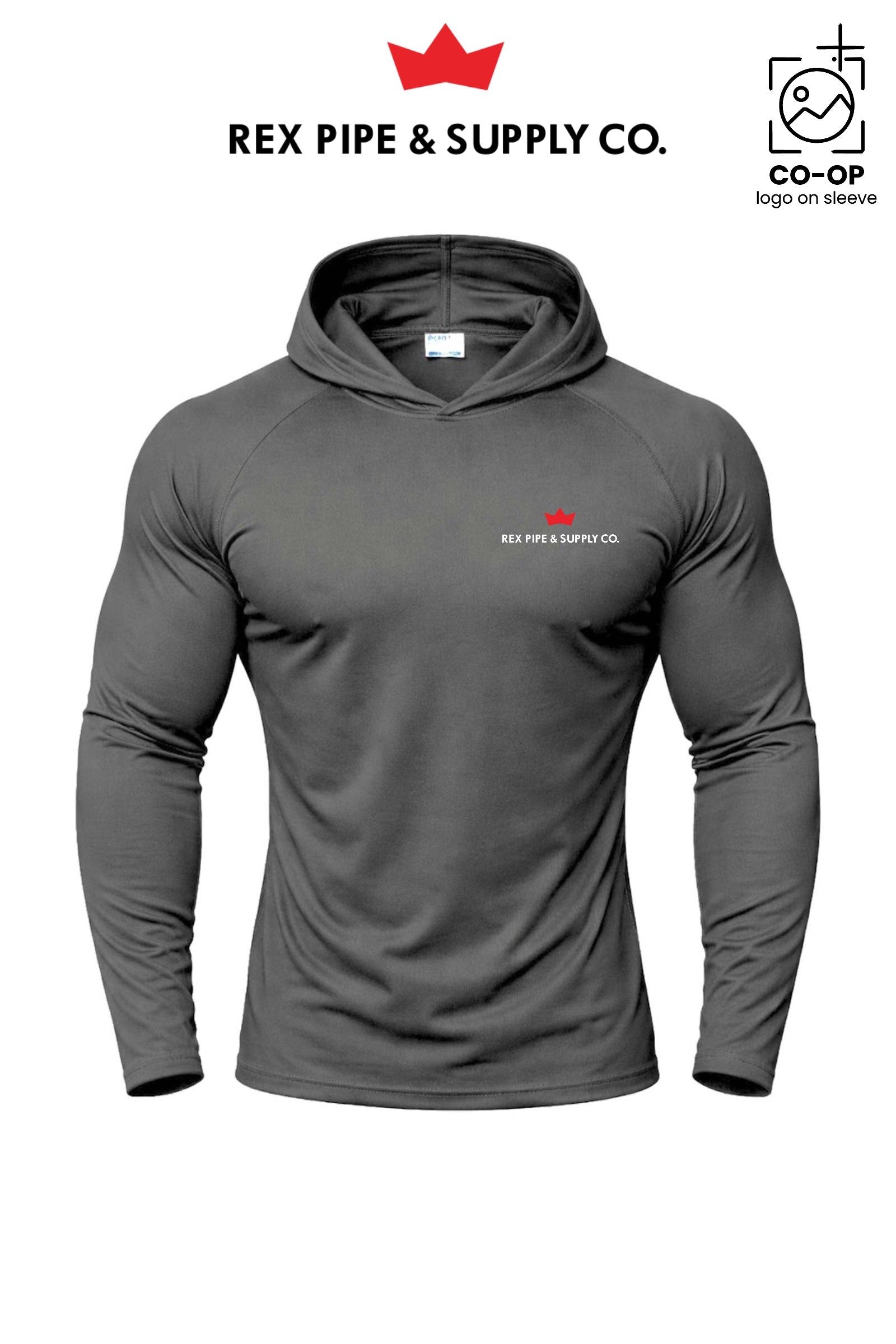 Port & Co™ Performance Pullover Hooded UPF50 Tee - REX PIPE AND SUPPLY