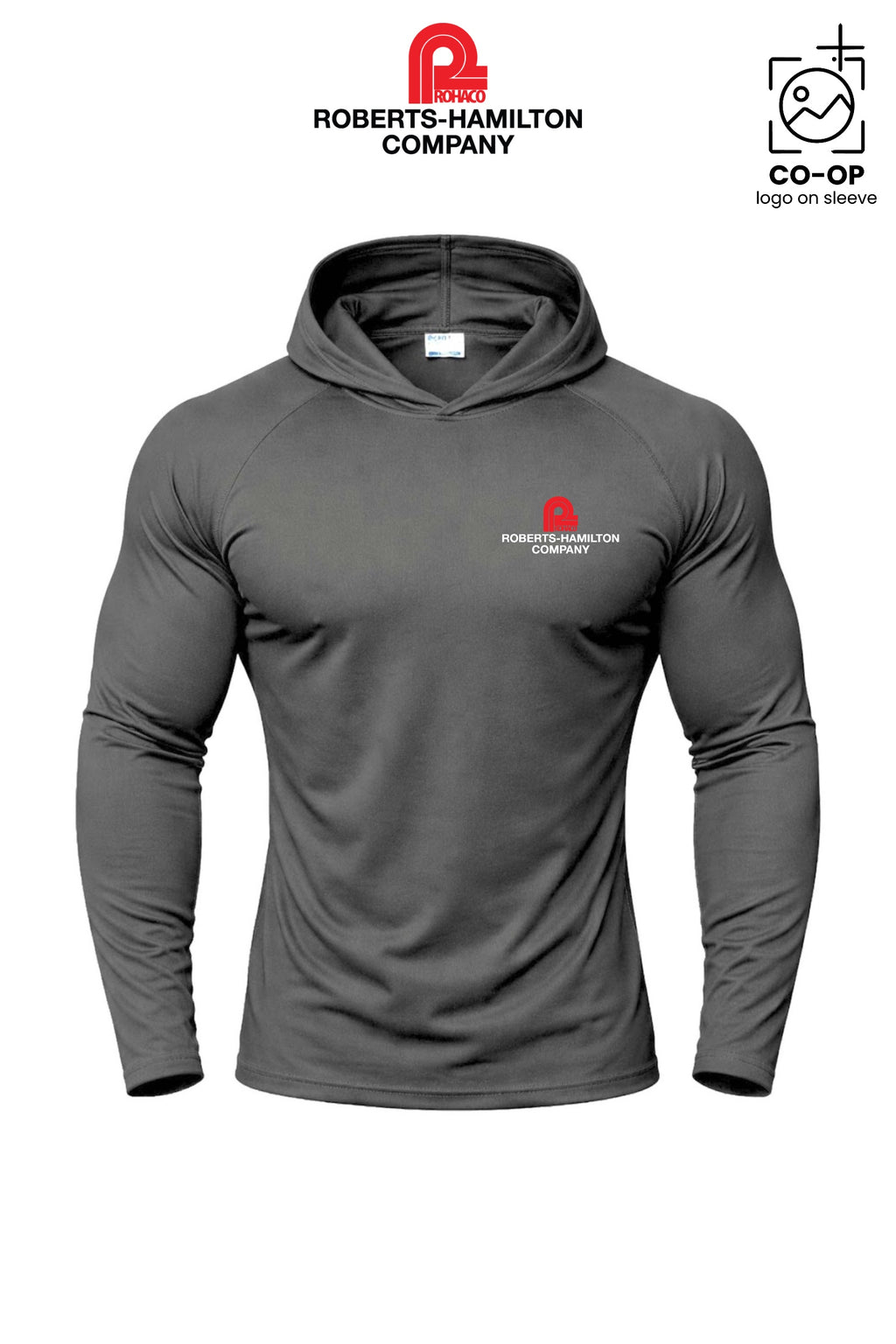 Port & Co™ Performance Pullover Hooded UPF50 Tee - ROBERTS-HAMILTON