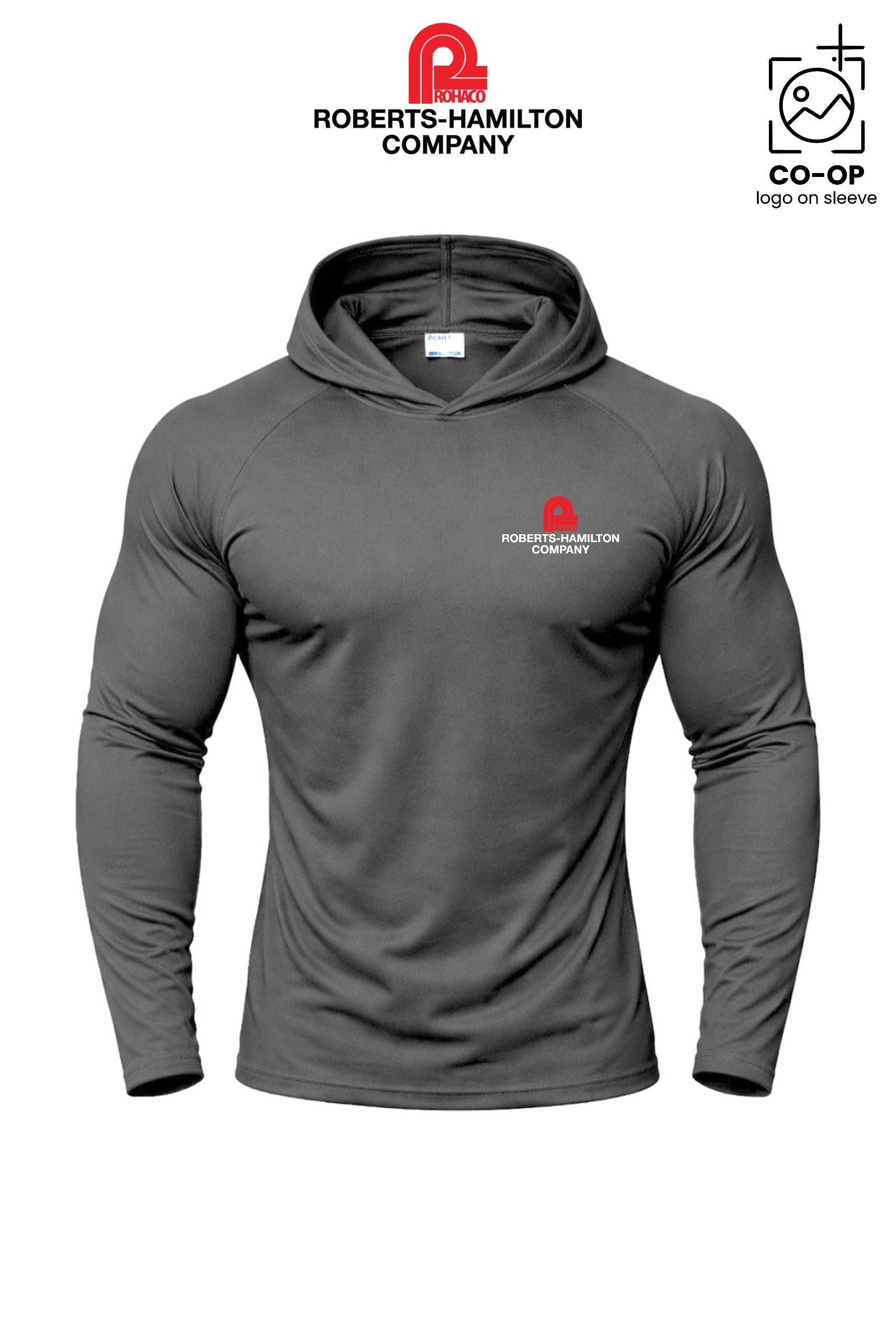 Port & Co™ Performance Pullover Hooded UPF50 Tee - ROBERTS-HAMILTON