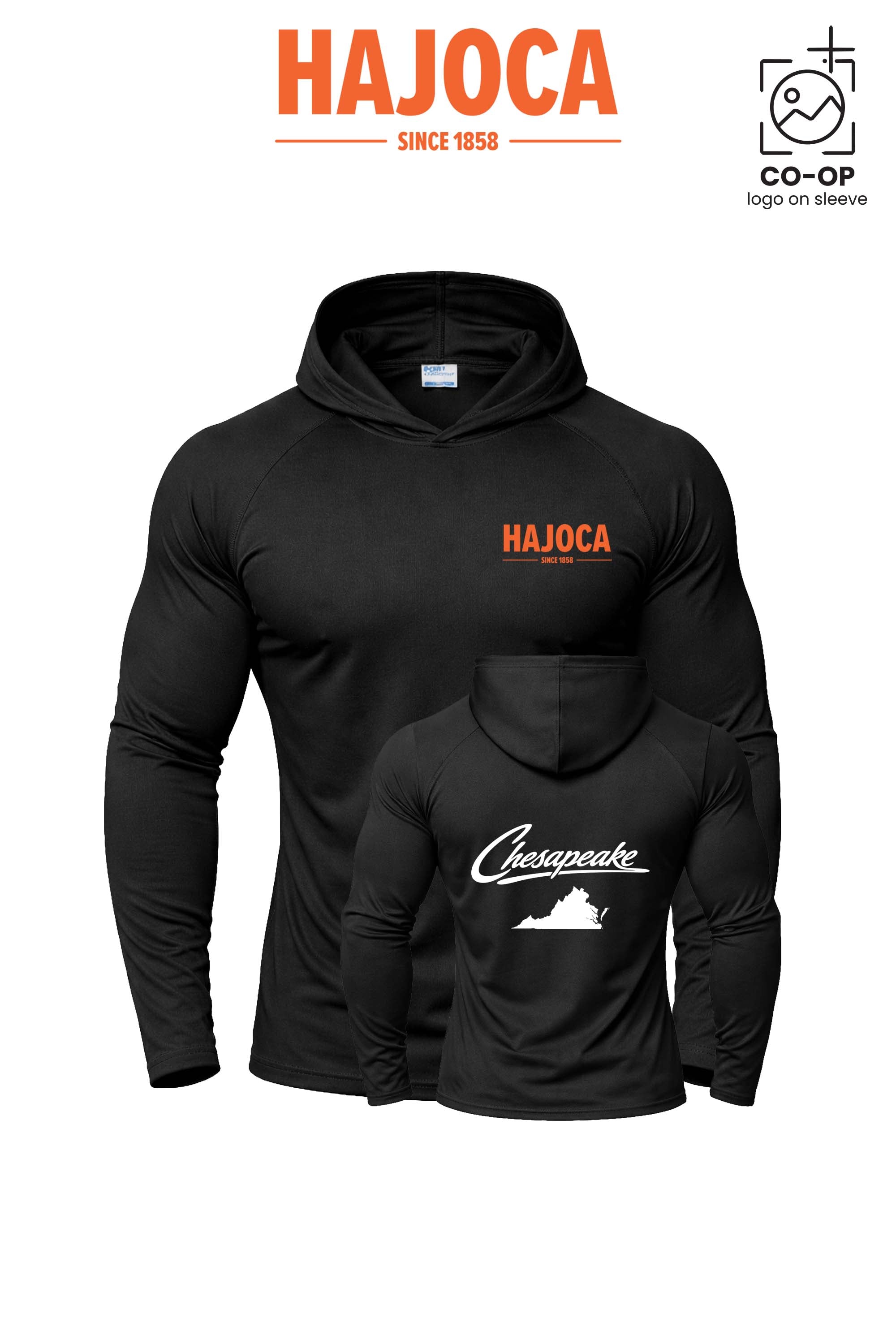 Port & Co™ Performance Pullover Hooded UPF50 Tee - HAJOCA - CHESAPEAKE