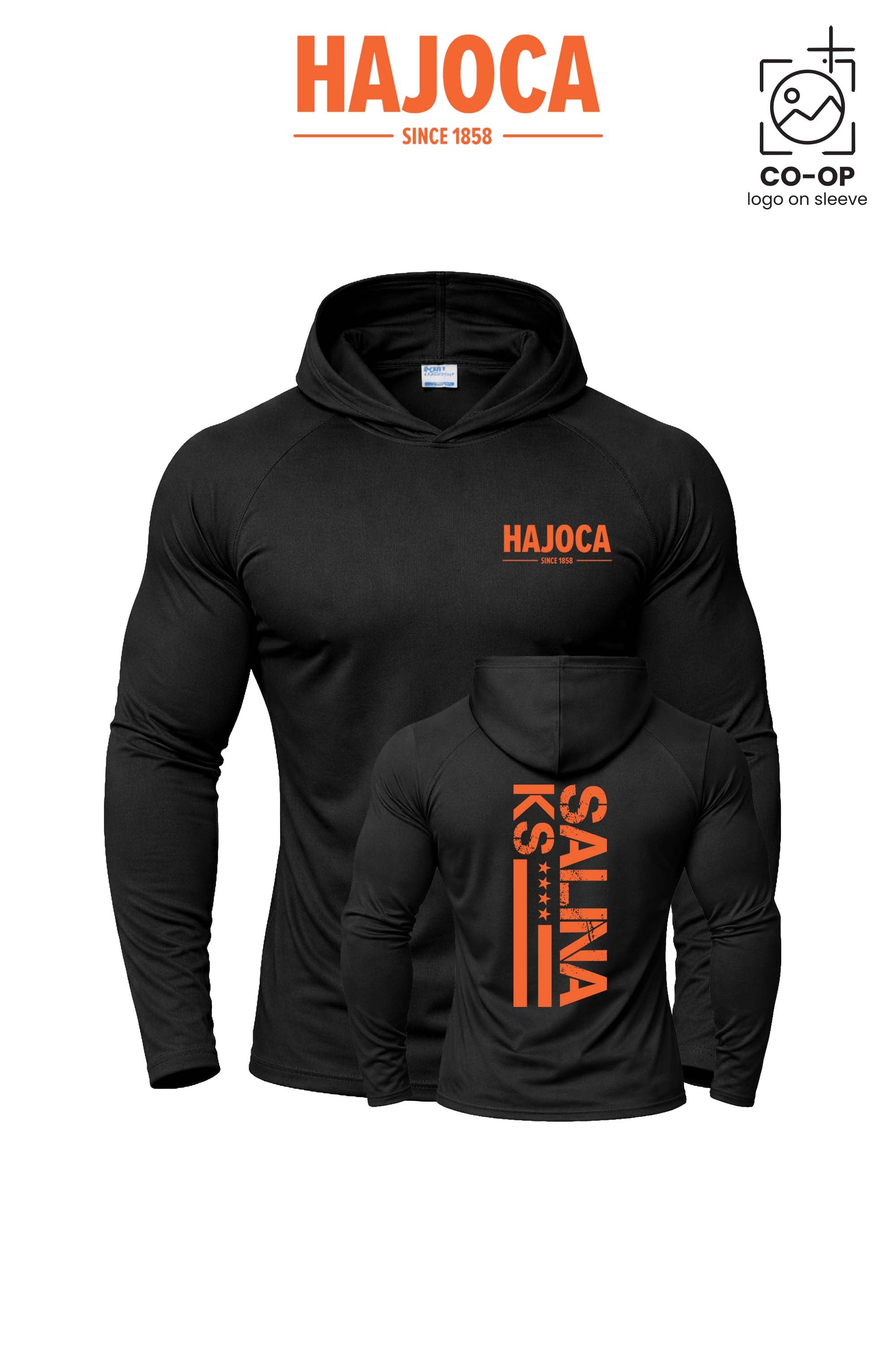 Port & Co™ Performance Pullover Hooded UPF50 Tee - HAJOCA - SALINA
