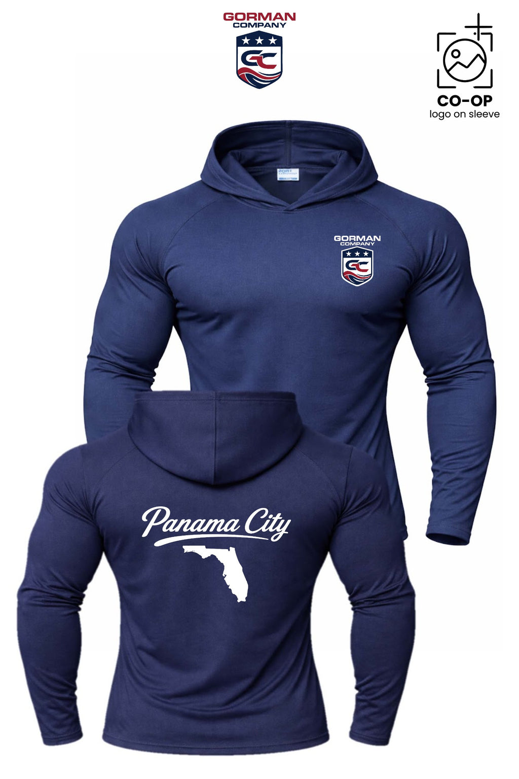 Port & Co™ Performance Pullover Hooded UPF50 Tee - GORMAN CO - PANAMA CITY