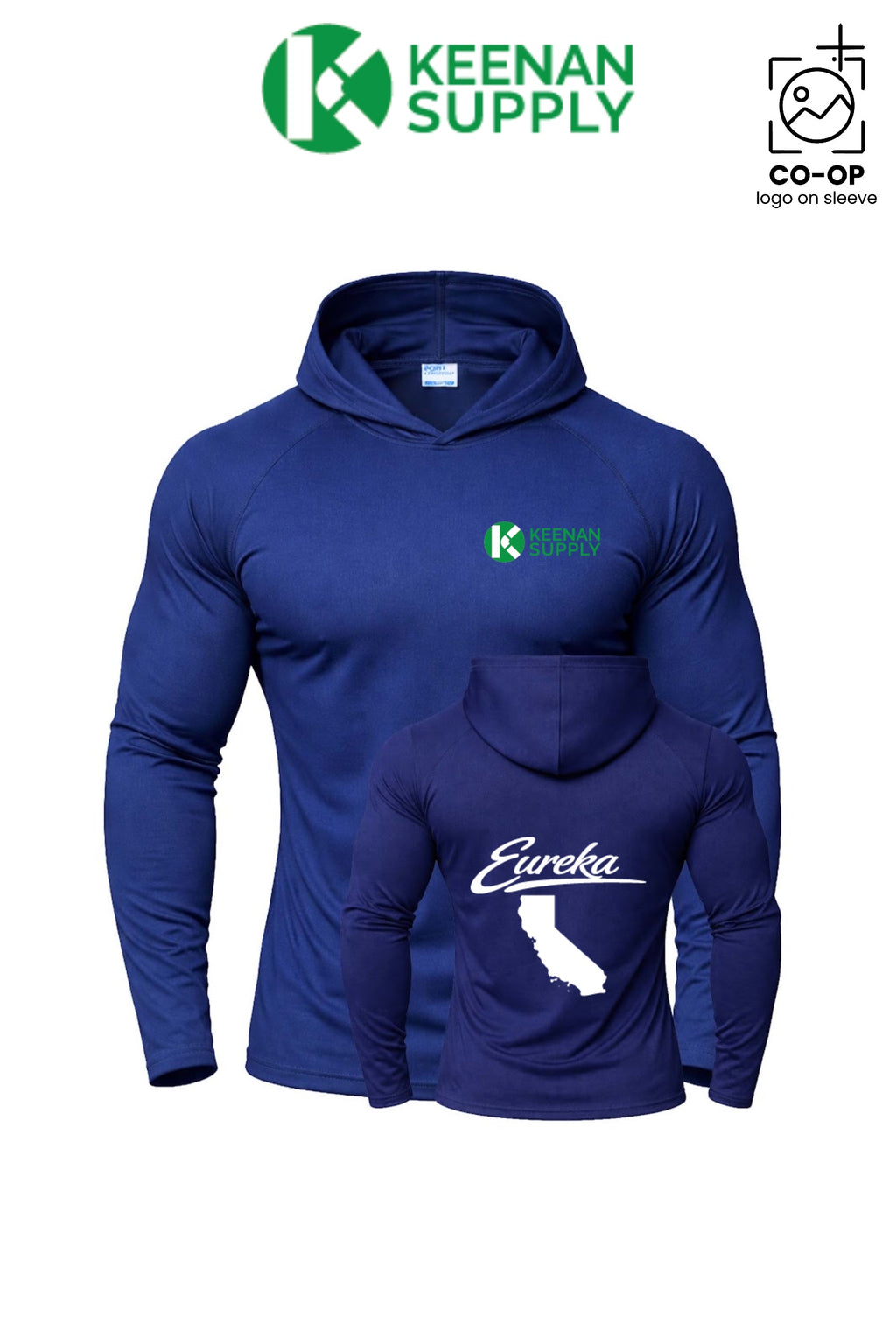Port & Co™ Performance Pullover Hooded UPF50 Tee - KEENAN SUPPLY - EUREKA