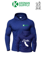 Port & Co™ Performance Pullover Hooded UPF50 Tee - KEENAN SUPPLY - EUREKA