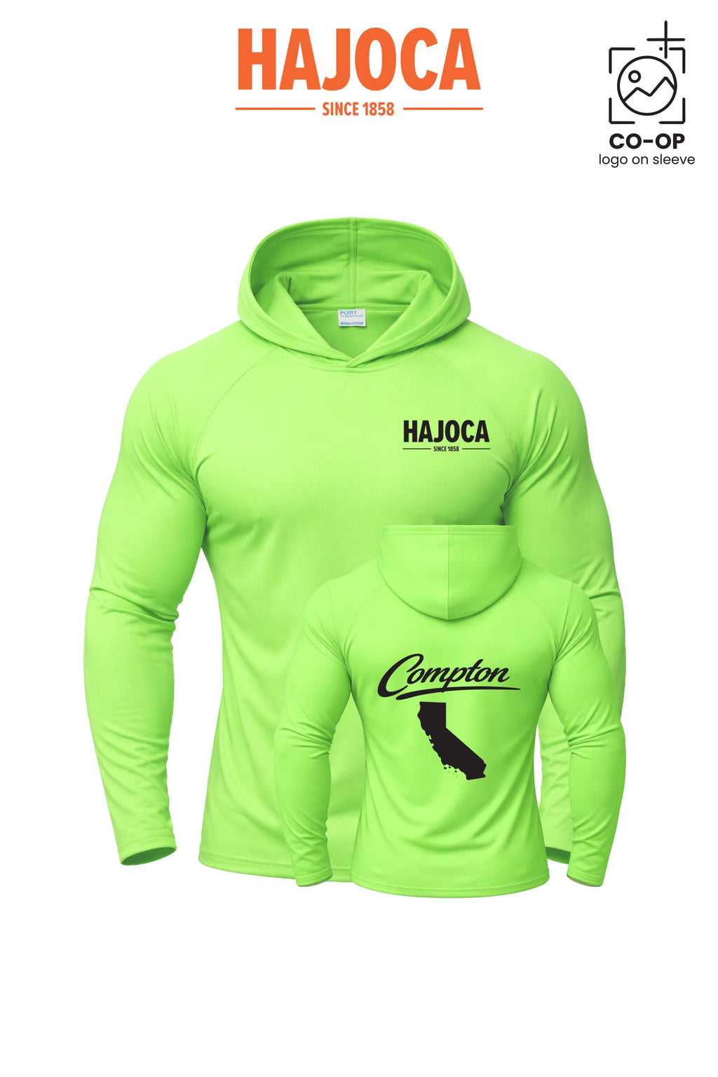 Port & Co™ Performance Pullover Hooded UPF50 Tee - HAJOCA - COMPTON