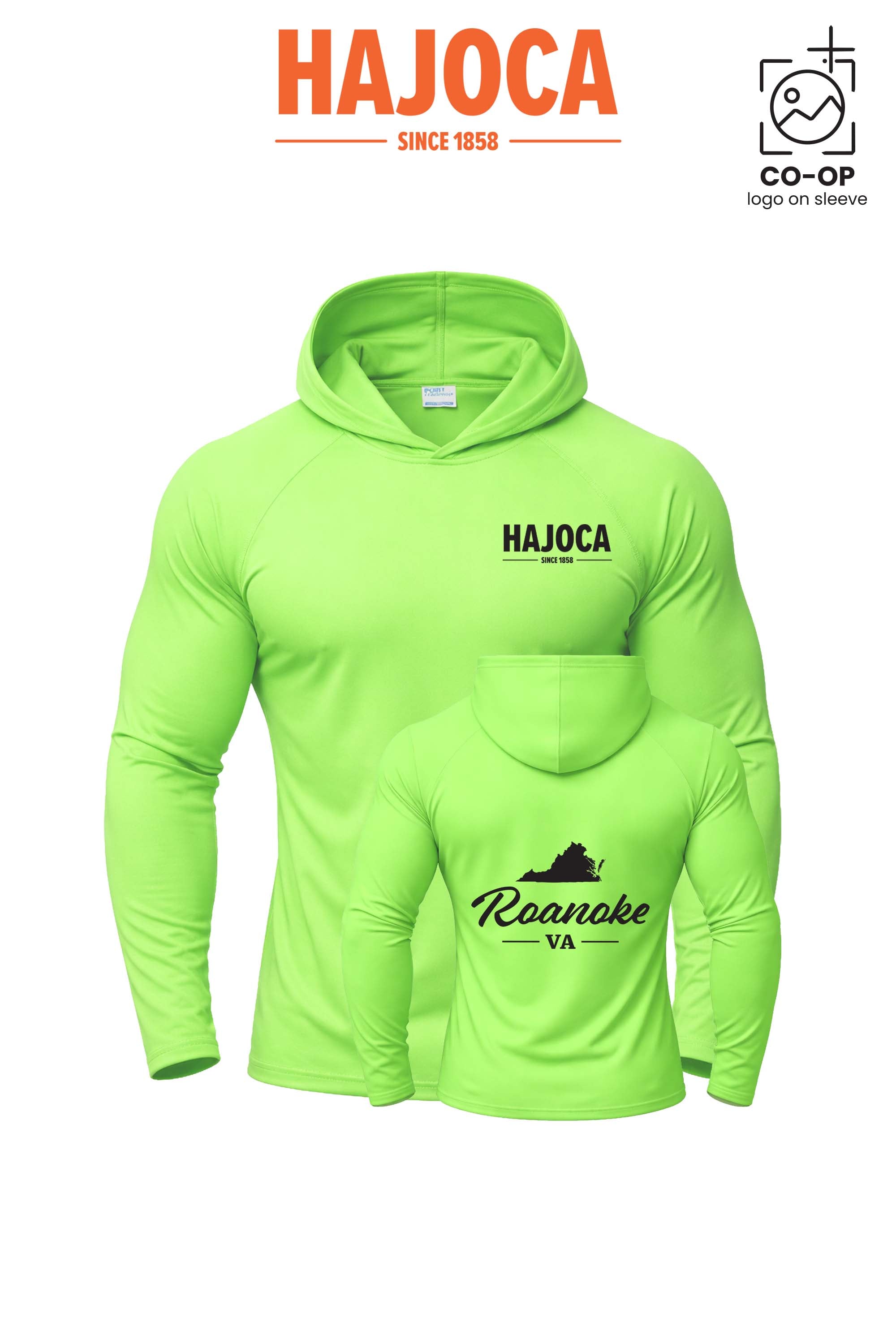 Port & Co™ Performance Pullover Hooded UPF50 Tee - HAJOCA - ROANOKE