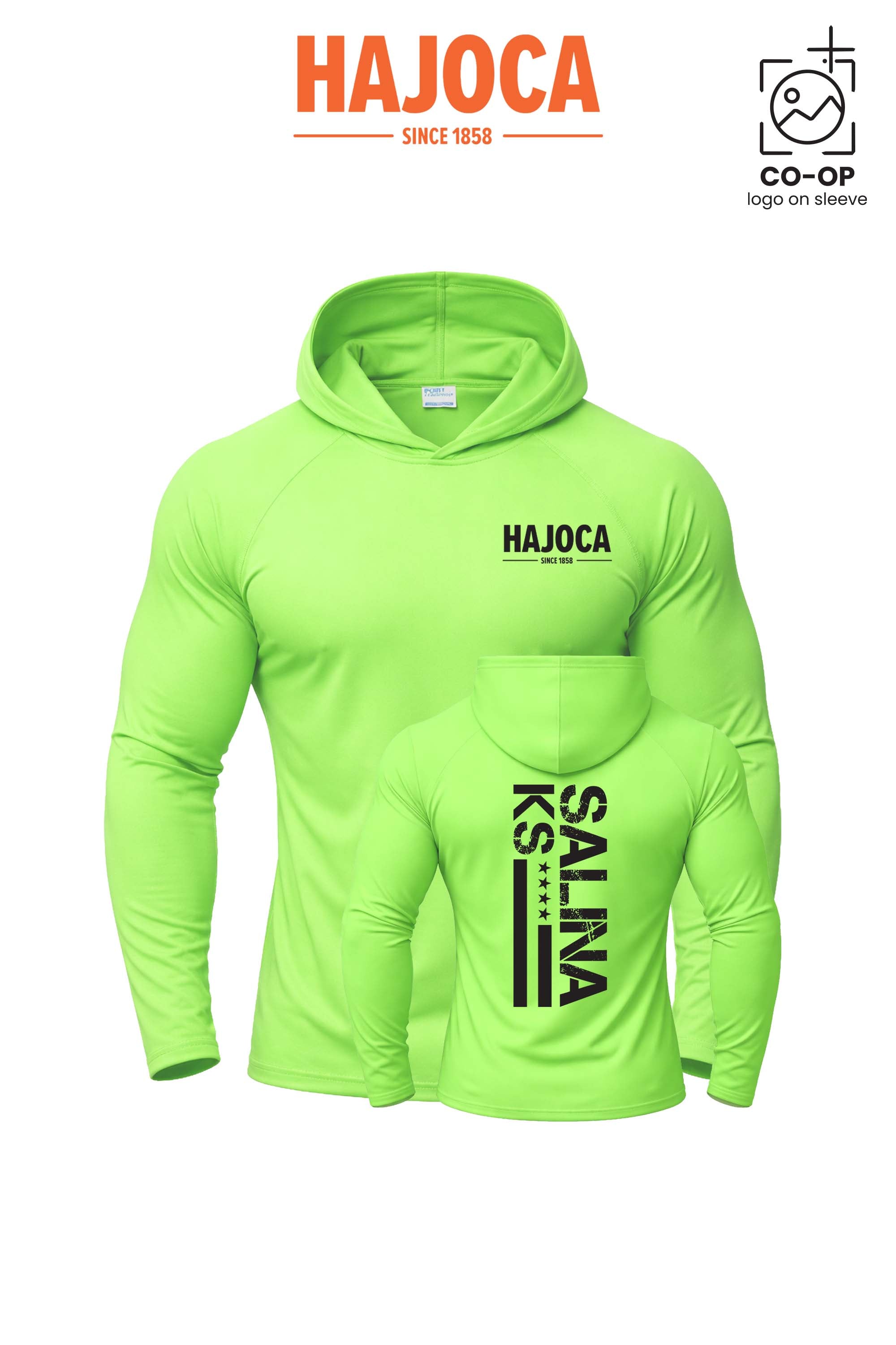 Port & Co™ Performance Pullover Hooded UPF50 Tee - HAJOCA - SALINA