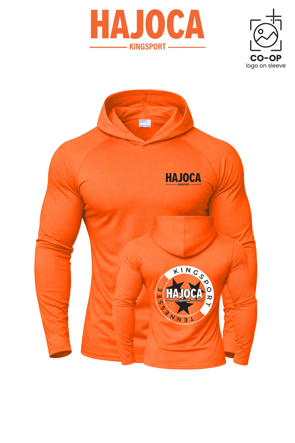 Port & Co™ Performance Pullover Hooded UPF50 Tee - HAJOCA - KINGSPORT (Back Print)