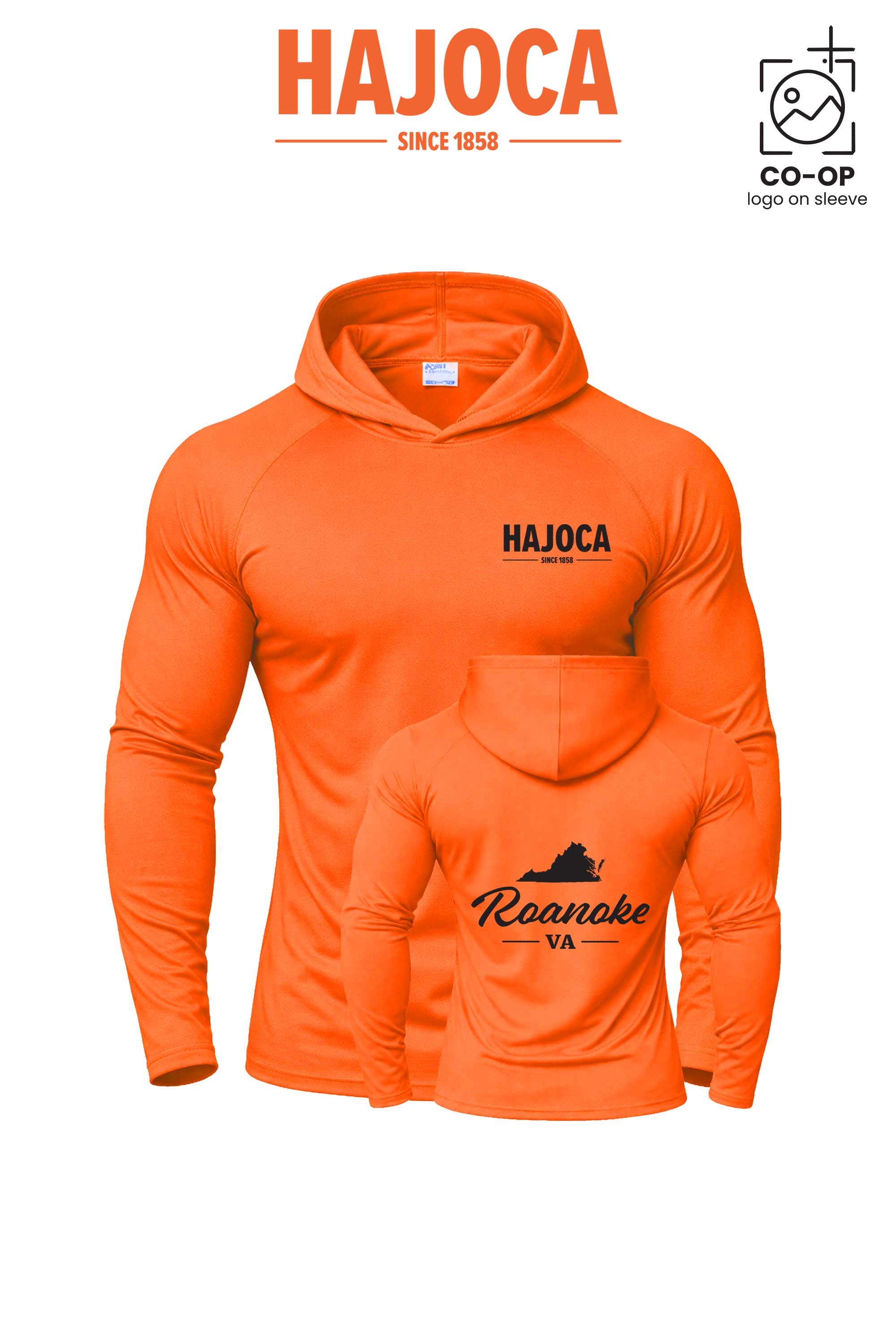 Port & Co™ Performance Pullover Hooded UPF50 Tee - HAJOCA - ROANOKE