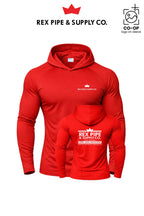 Port & Co™ Performance Pullover Hooded UPF50 Tee - REX PIPE AND SUPPLY - CANTON