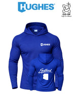Port & Co™ Performance Pullover Hooded UPF50 Tee - HUGHES SUPPLY - SAFFORD