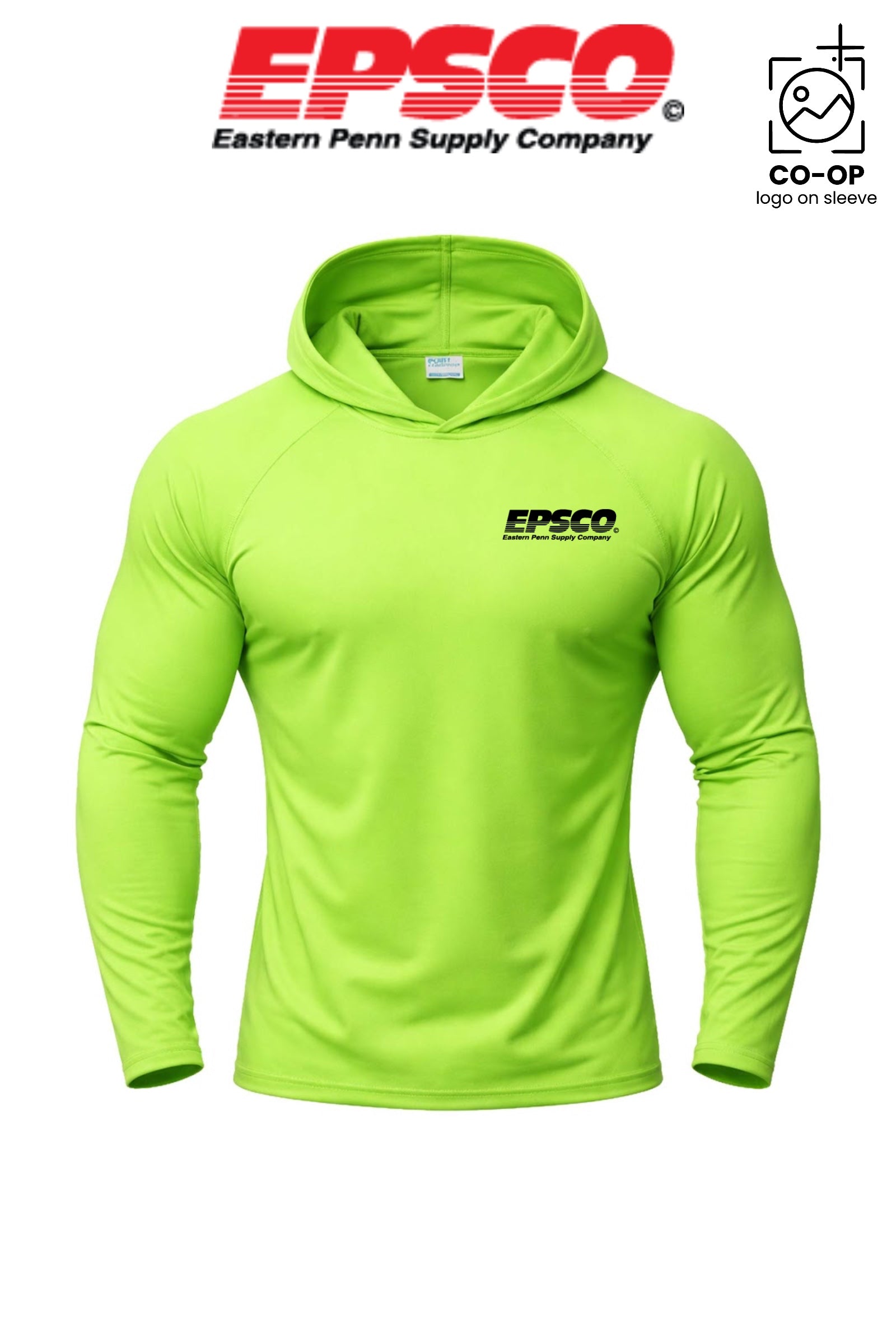 Port & Co™ Performance Pullover Hooded UPF50 Tee - EPSCO