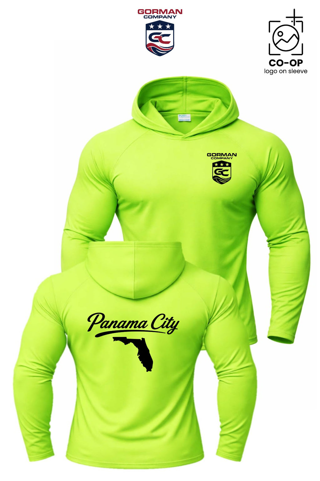 Port & Co™ Performance Pullover Hooded UPF50 Tee - GORMAN CO - PANAMA CITY