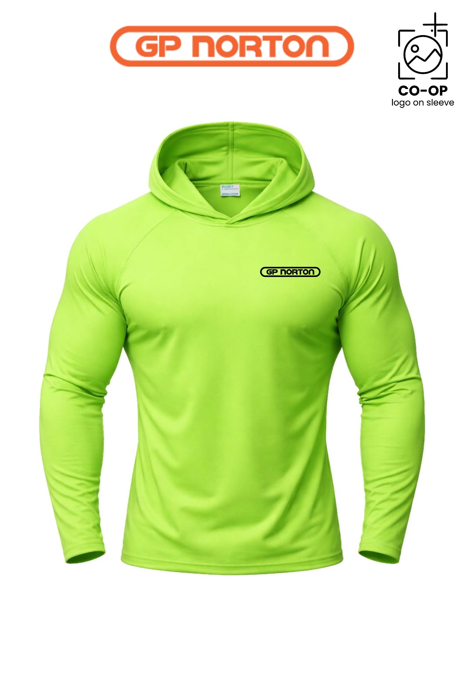 Port & Co™ Performance Pullover Hooded UPF50 Tee - G P NORTON