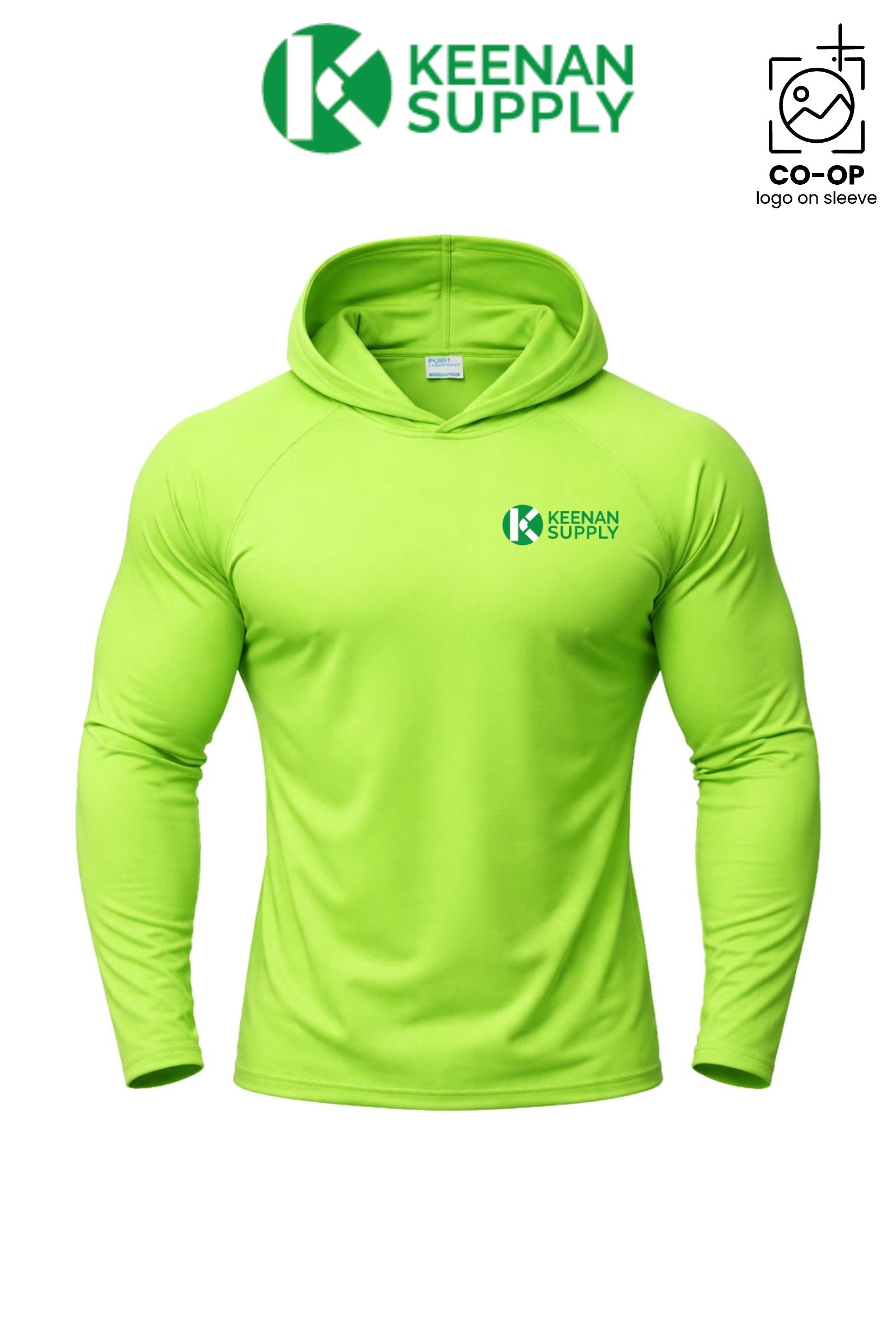 Port & Co™ Performance Pullover Hooded UPF50 Tee - KEENAN SUPPLY