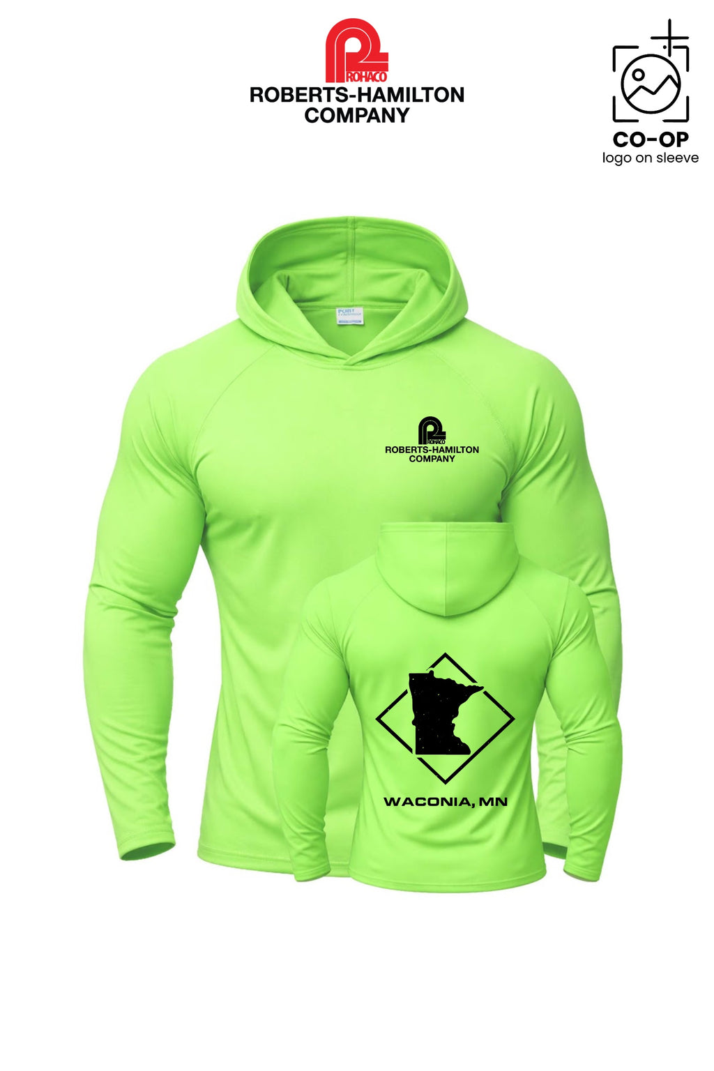 Port & Co™ Performance Pullover Hooded UPF50 Tee - ROBERTS-HAMILTON - WACONIA