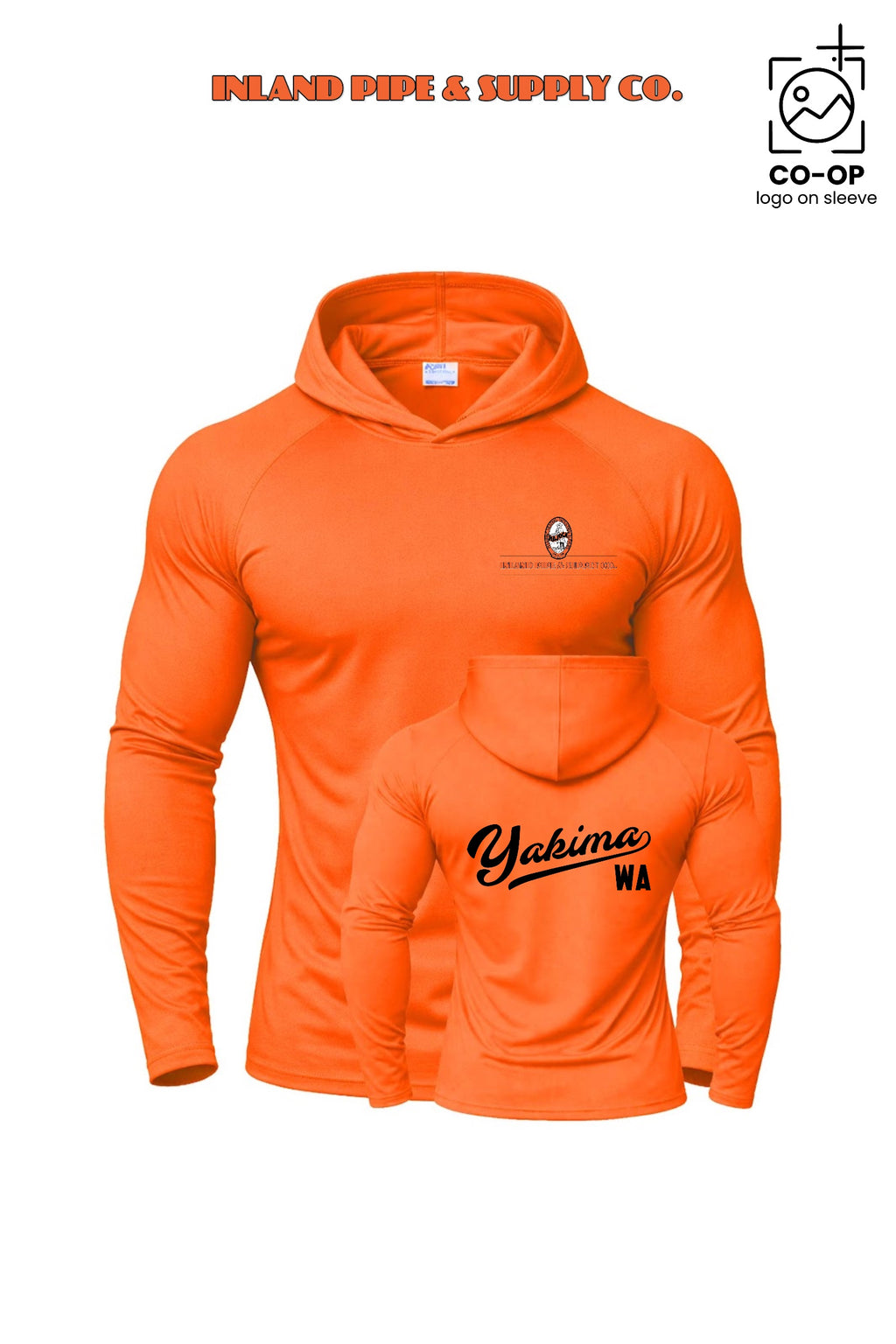 Port & Co™ Performance Pullover Hooded UPF50 Tee - INLAND PIPE AND SUPPLY - YAKIMA