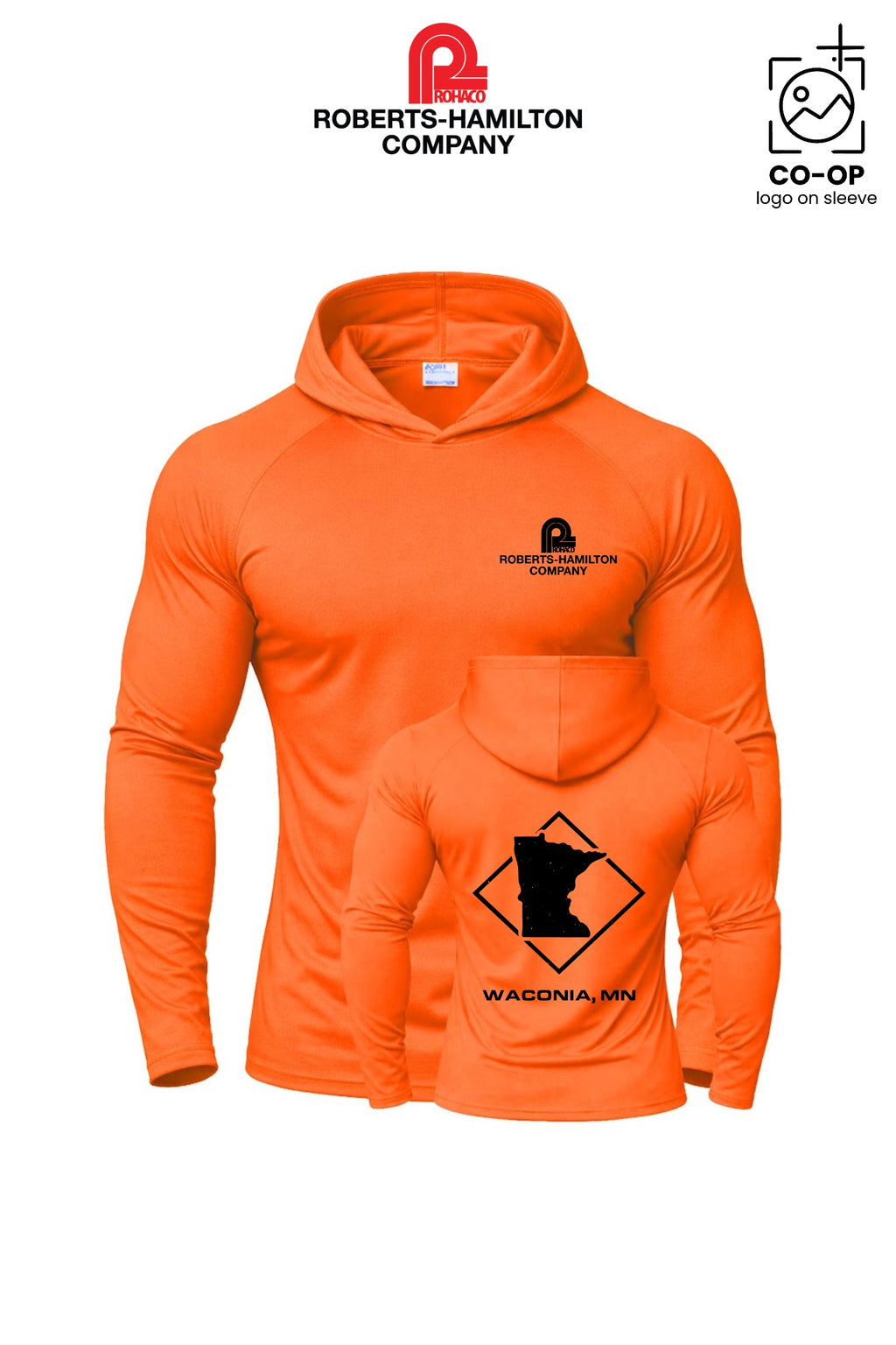 Port & Co™ Performance Pullover Hooded UPF50 Tee - ROBERTS-HAMILTON - WACONIA