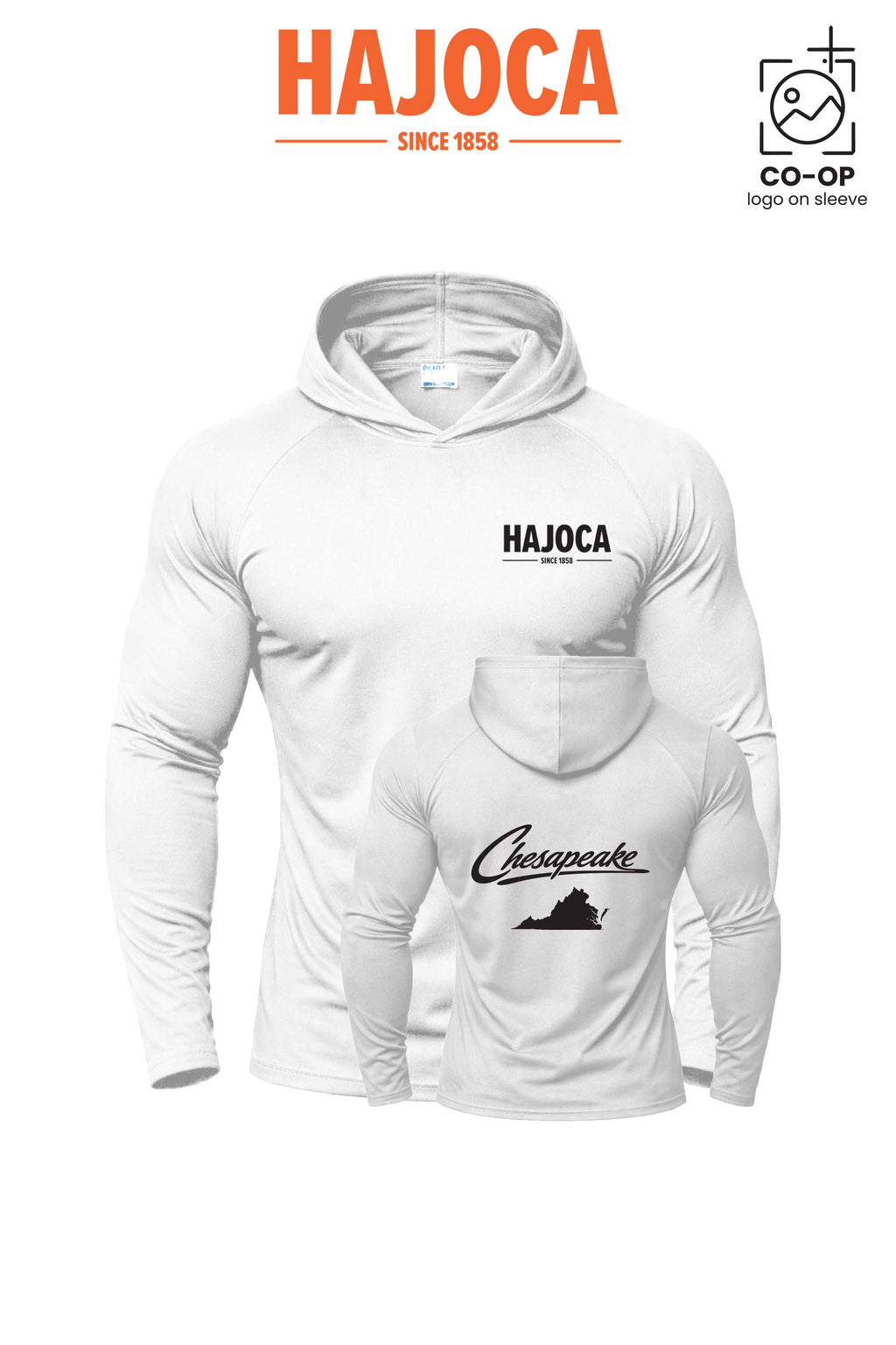 Port & Co™ Performance Pullover Hooded UPF50 Tee - HAJOCA - CHESAPEAKE