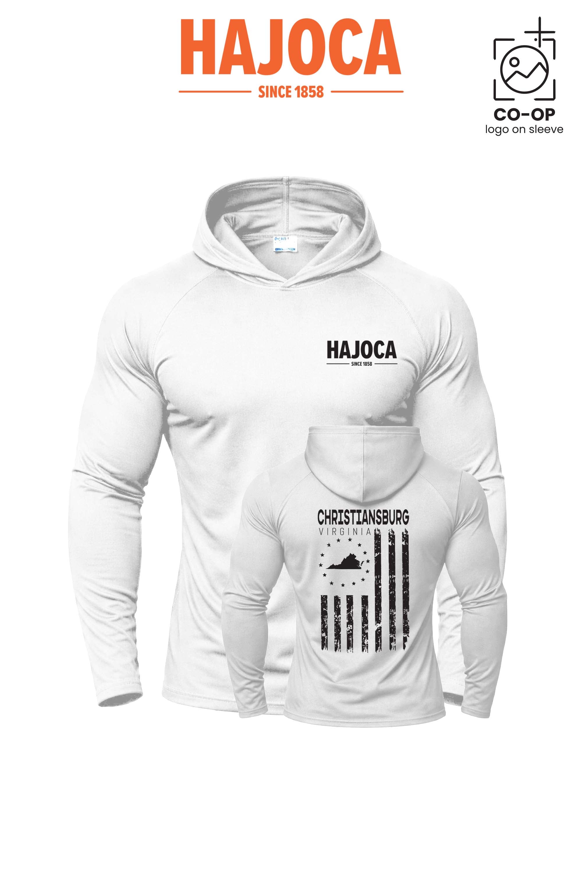 Port & Co™ Performance Pullover Hooded UPF50 Tee - HAJOCA - CHRISTIANSBURG