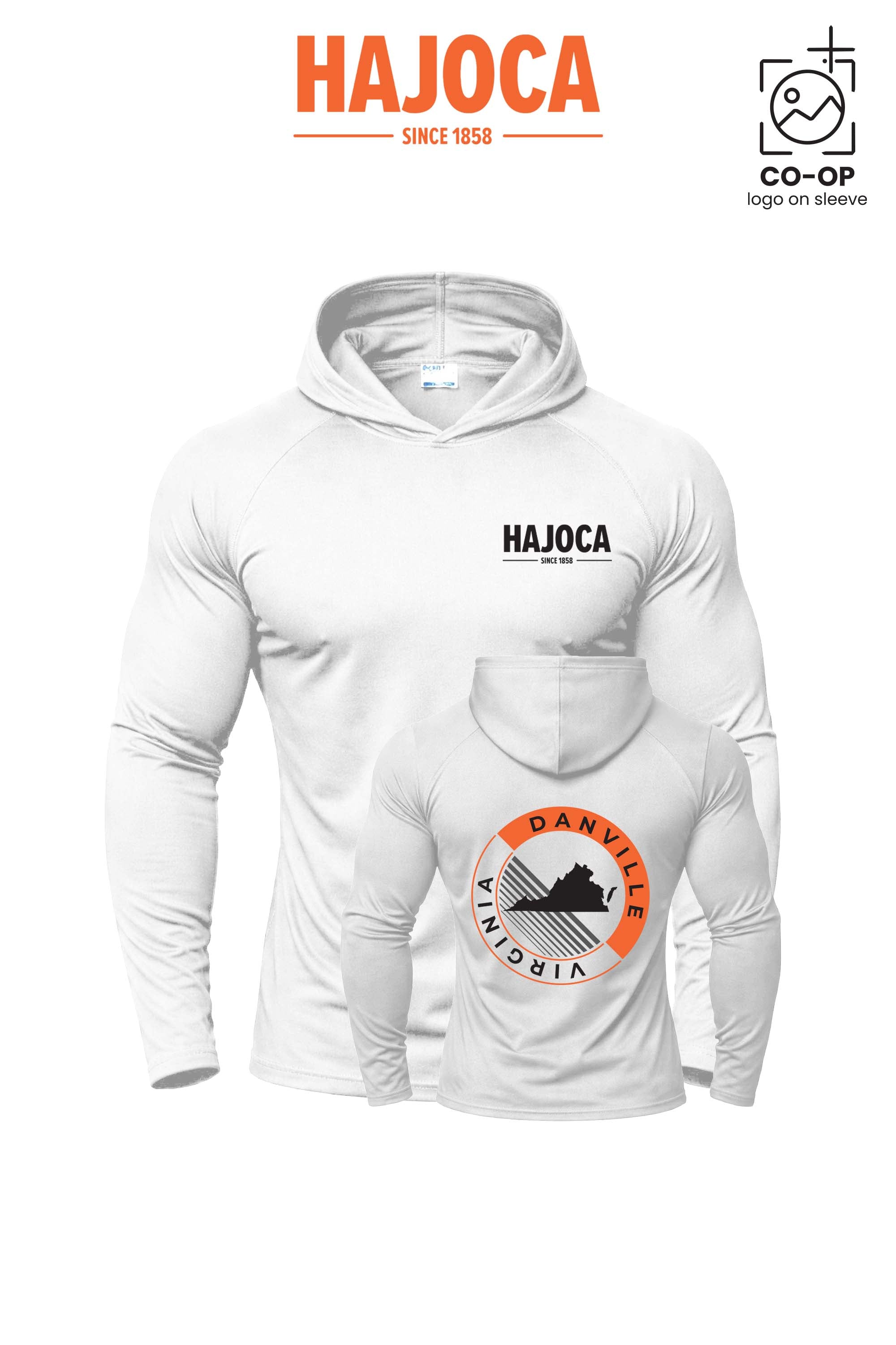 Port & Co™ Performance Pullover Hooded UPF50 Tee - HAJOCA - DANVILLE