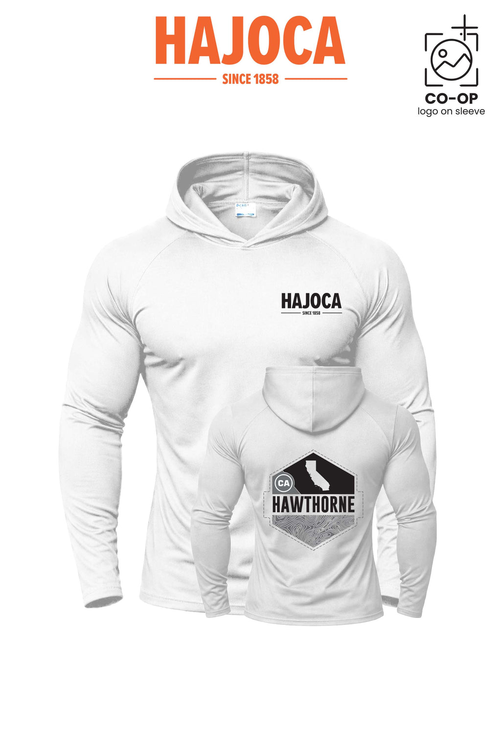 Port & Co™ Performance Pullover Hooded UPF50 Tee - HAJOCA - HAWTHORNE