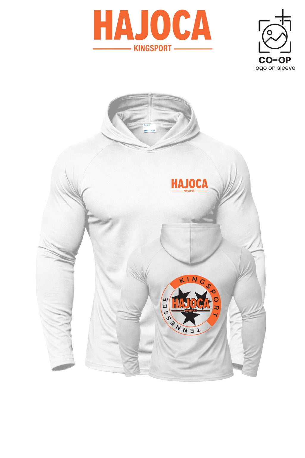 Port & Co™ Performance Pullover Hooded UPF50 Tee - HAJOCA - KINGSPORT (Back Print)