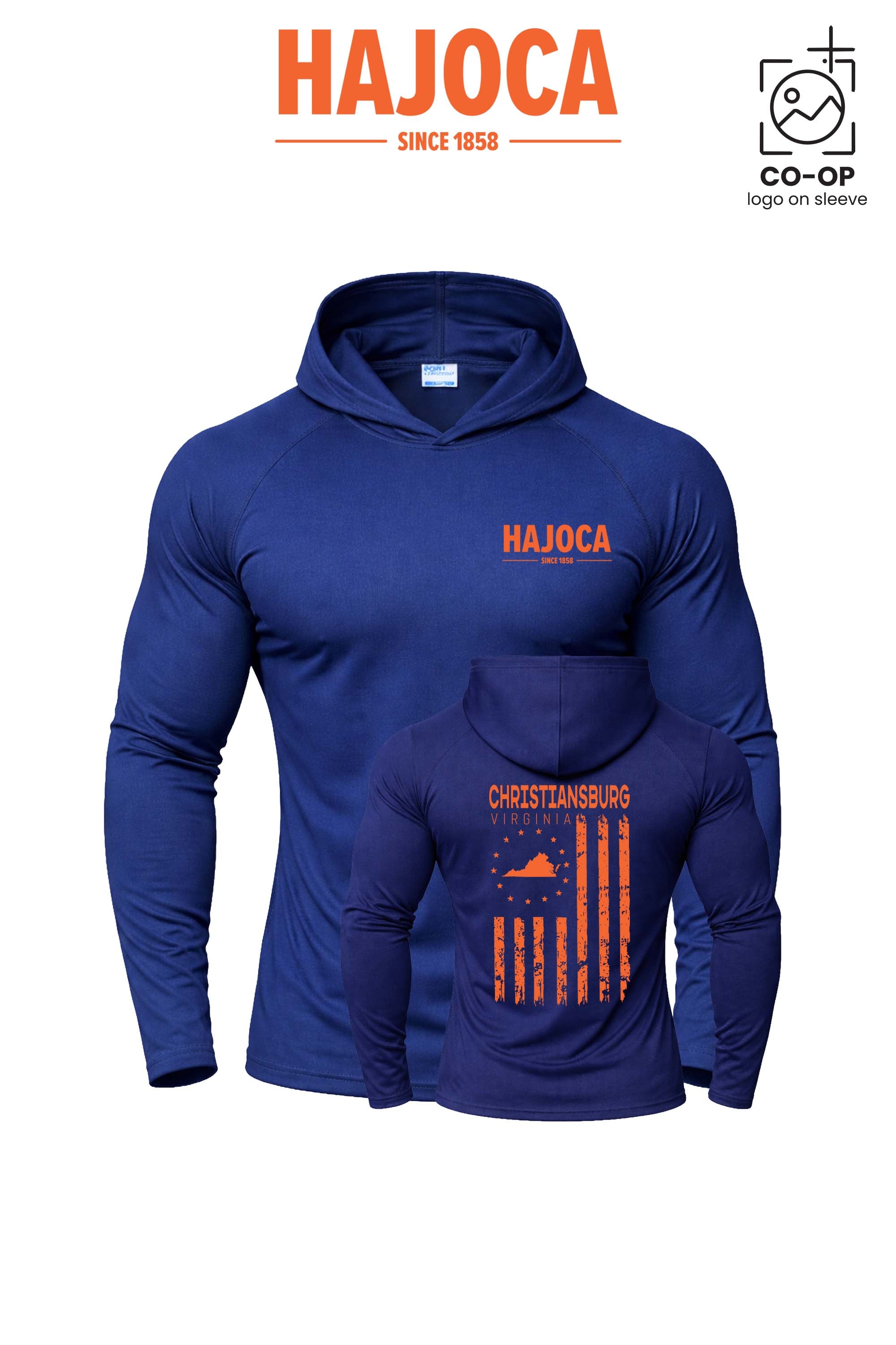 Port & Co™ Performance Pullover Hooded UPF50 Tee - HAJOCA - CHRISTIANSBURG