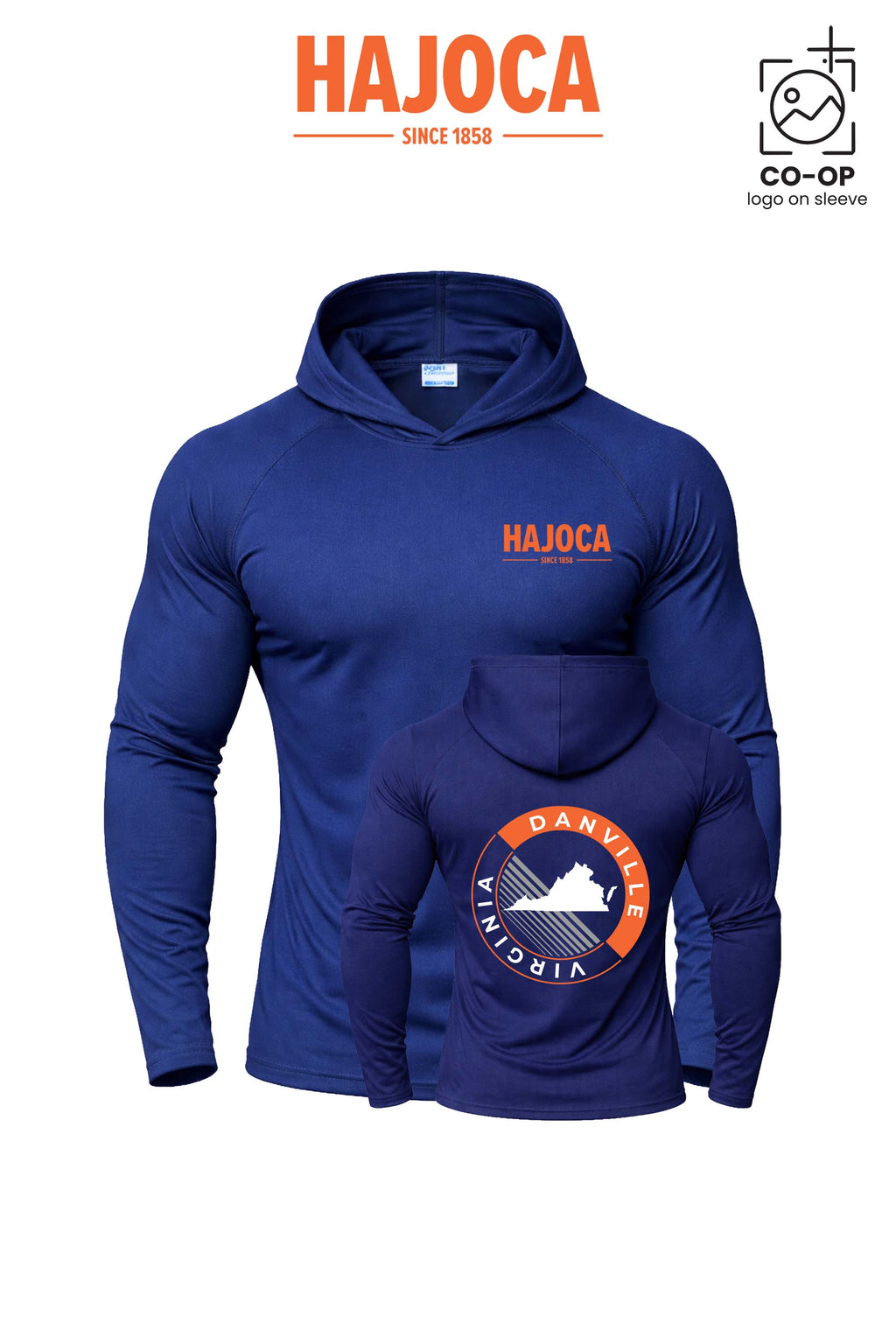 Port & Co™ Performance Pullover Hooded UPF50 Tee - HAJOCA - DANVILLE