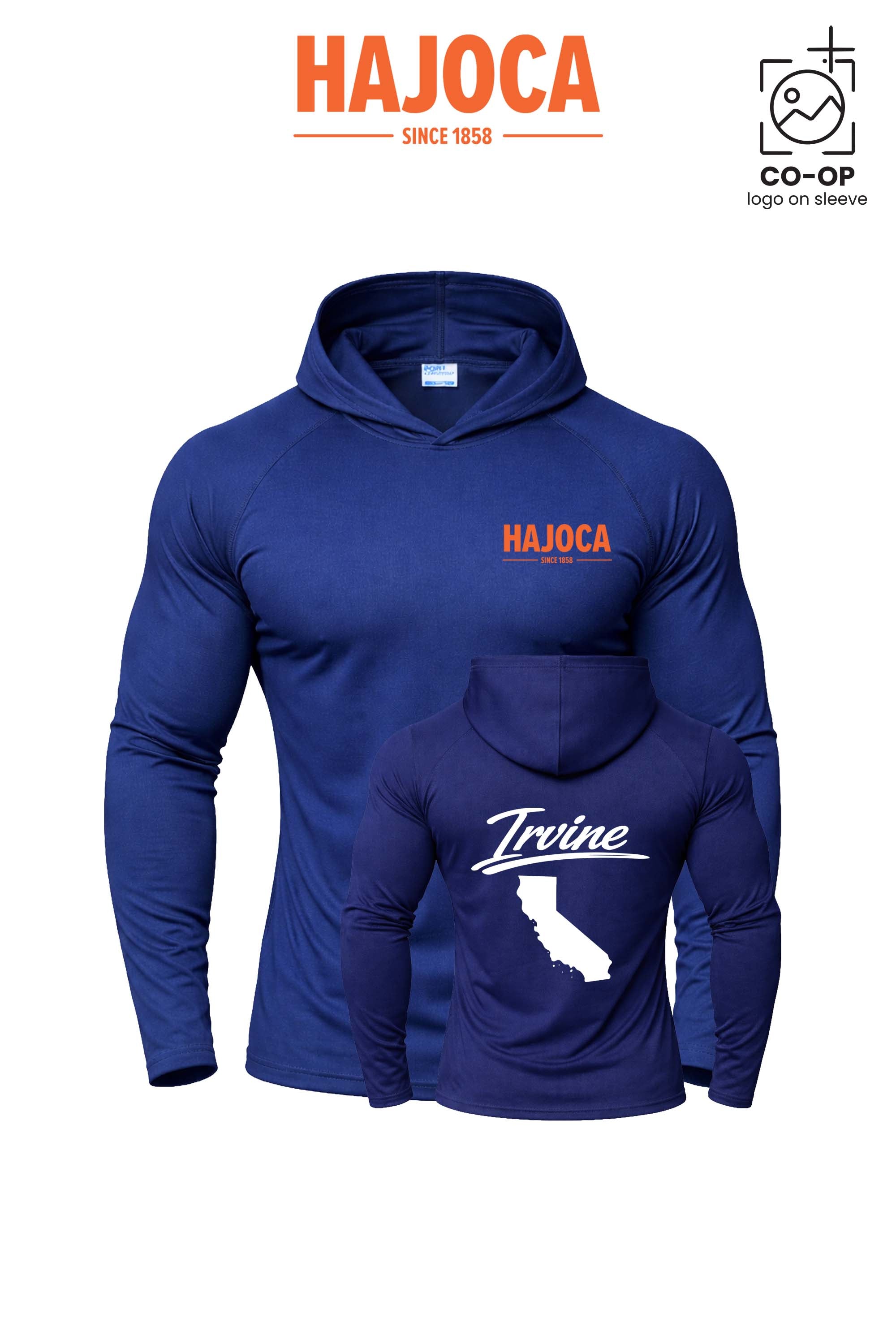 Port & Co™ Performance Pullover Hooded UPF50 Tee - HAJOCA - IRVINE