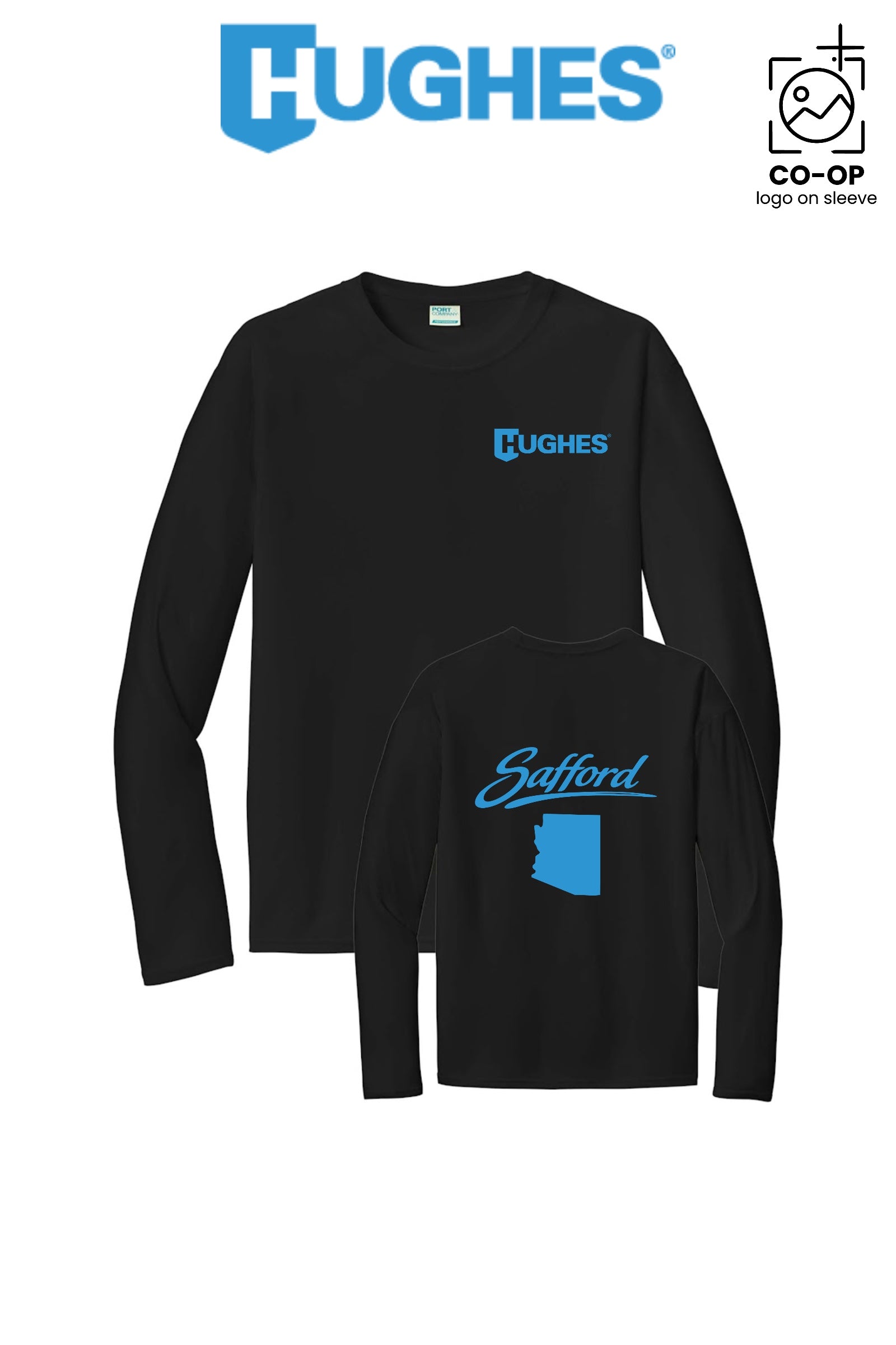 Port & Co™ Performance UPF 50 Long Sleeve - HUGHES SUPPLY - SAFFORD