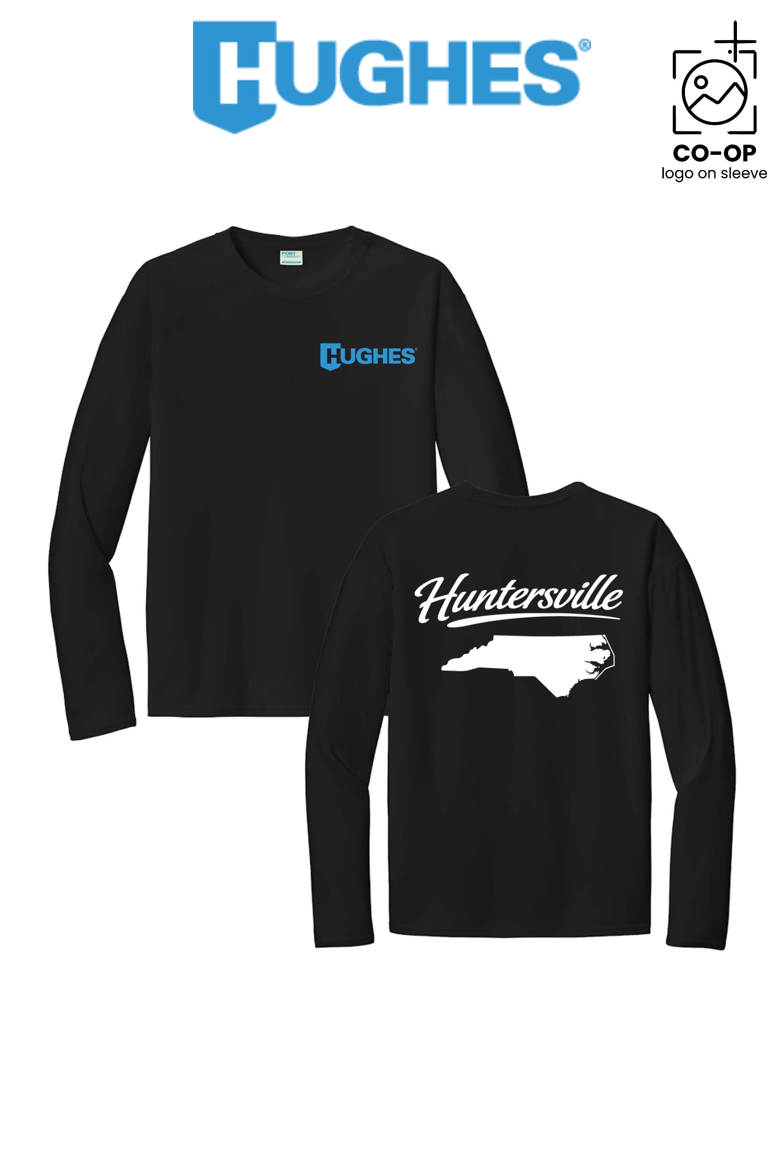 Port & Co™ Performance UPF 50 Long Sleeve - HUGHES SUPPLY - HUNTERSVILLE