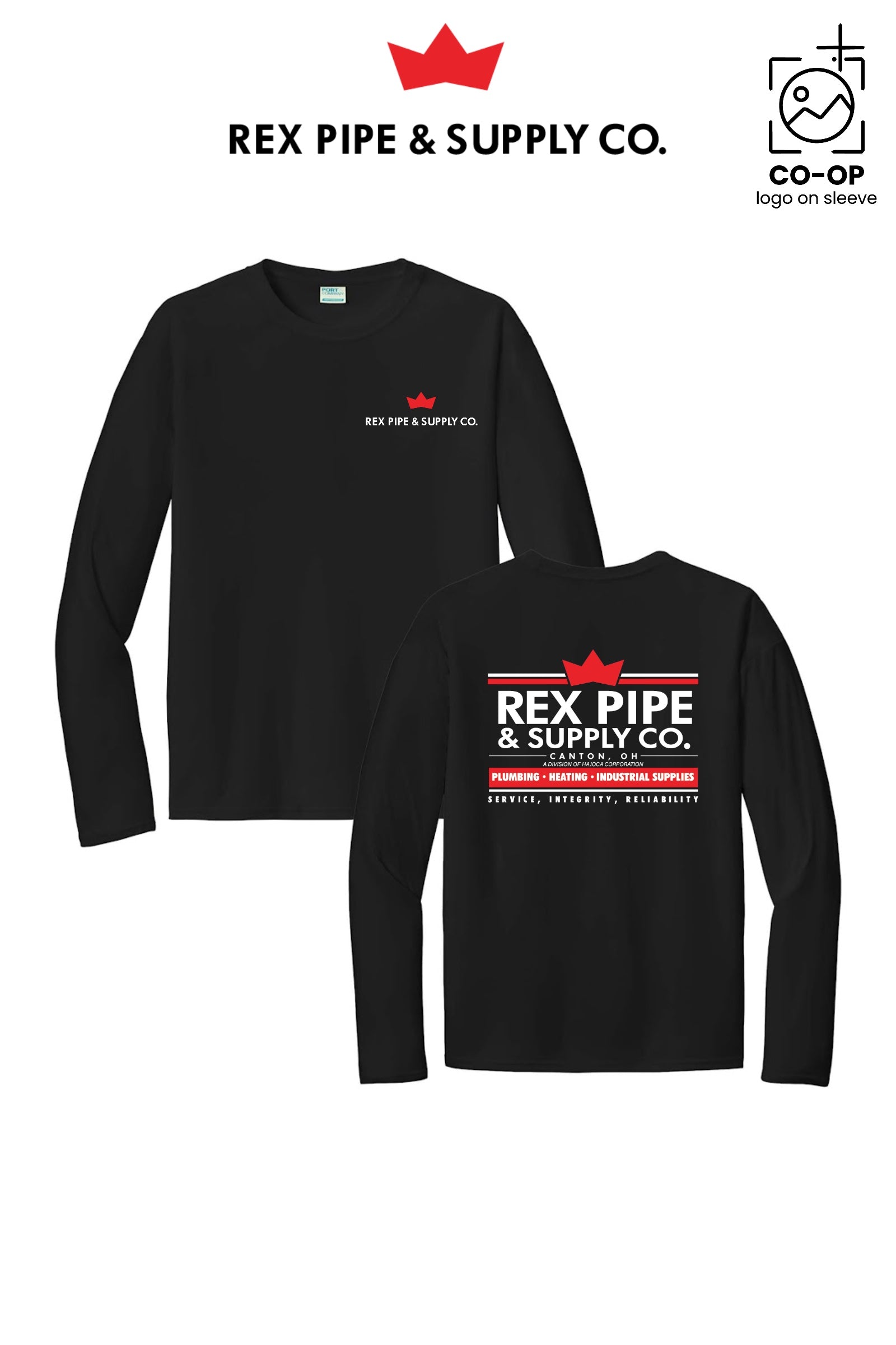Port & Co™ Performance UPF 50 Long Sleeve - REX PIPE AND SUPPLY - CANTON