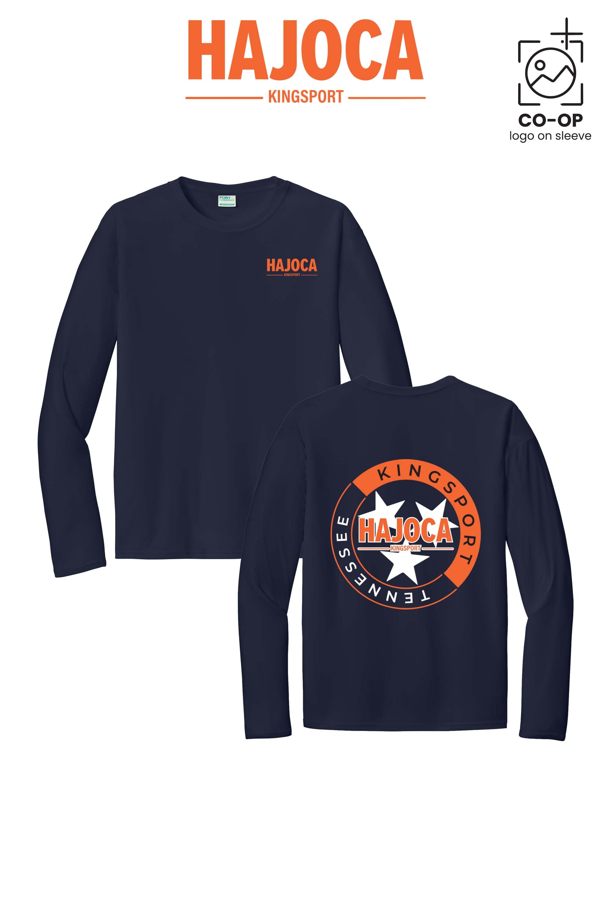 Port & Co™ Performance UPF 50 Long Sleeve - HAJOCA - KINGSPORT (Back Print)