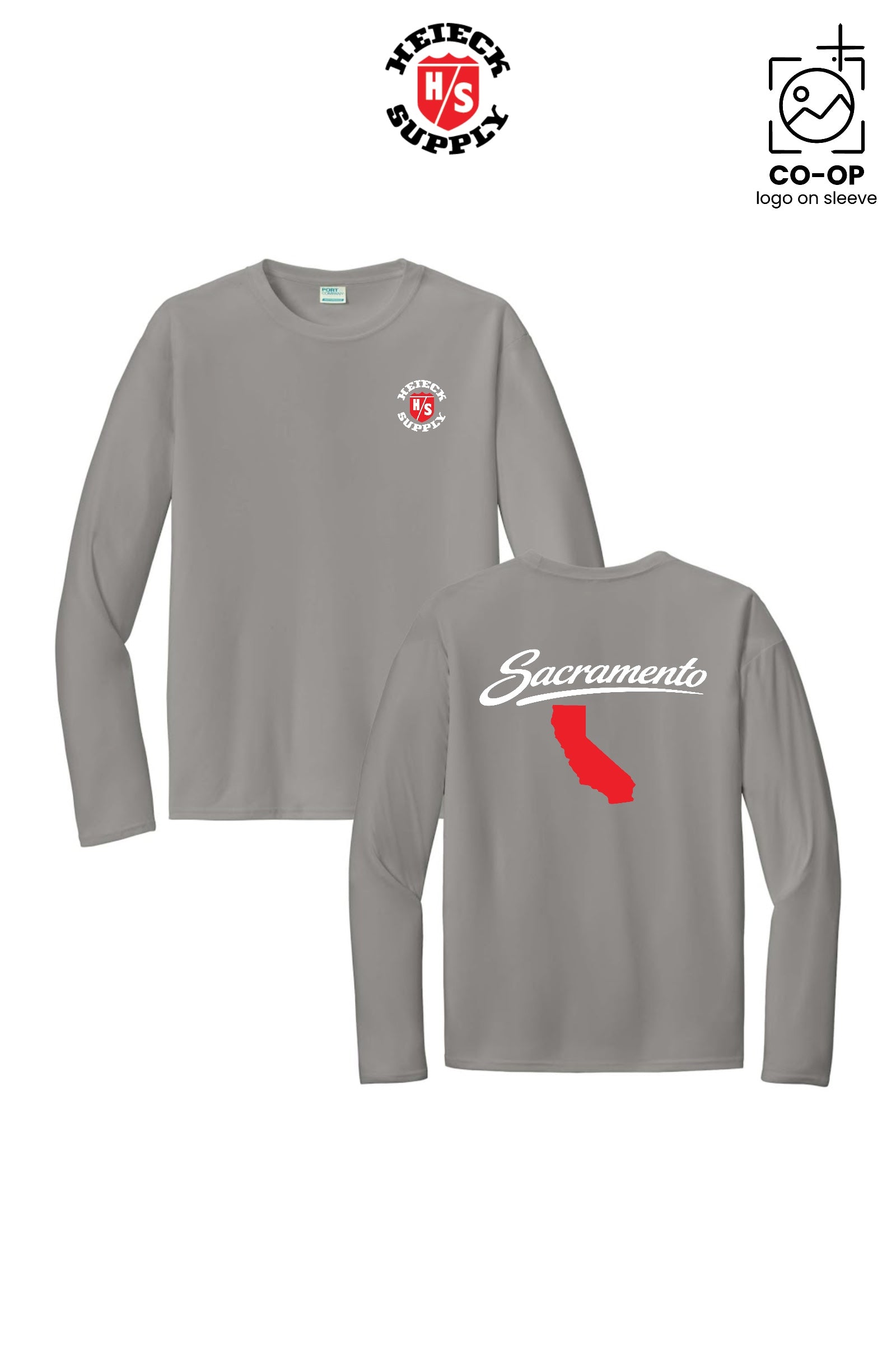 Port & Co™ Performance UPF 50 Long Sleeve - HEIECK SUPPLY - SACRAMENTO
