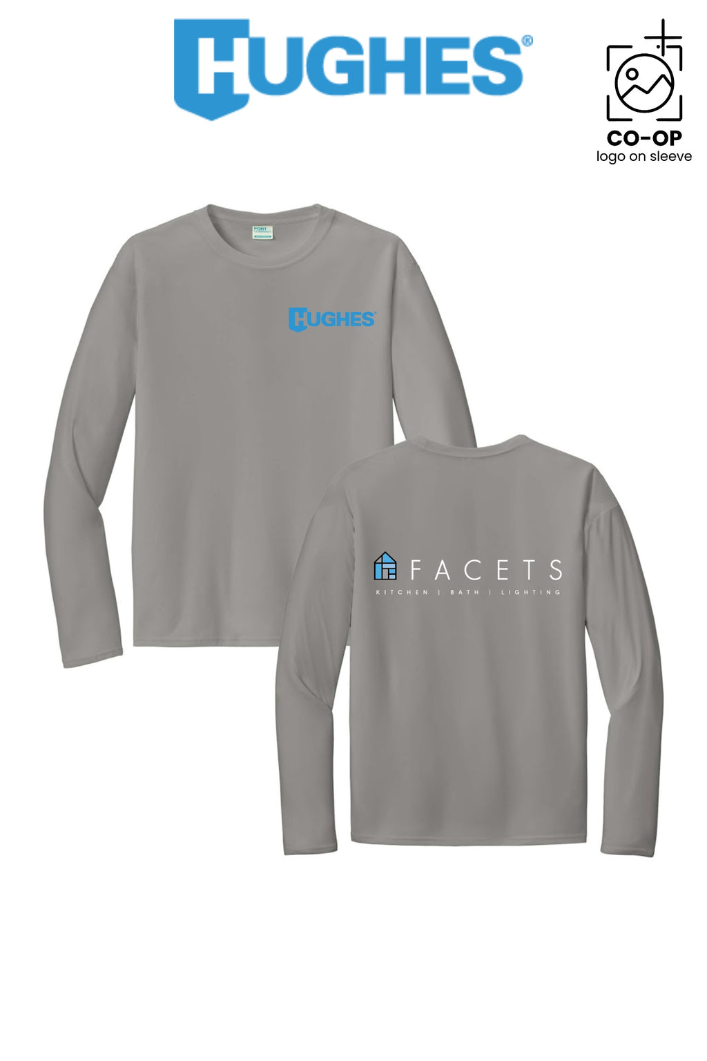 Port & Co™ Performance UPF 50 Long Sleeve - HUGHES SUPPLY - HUNTERSVILLE