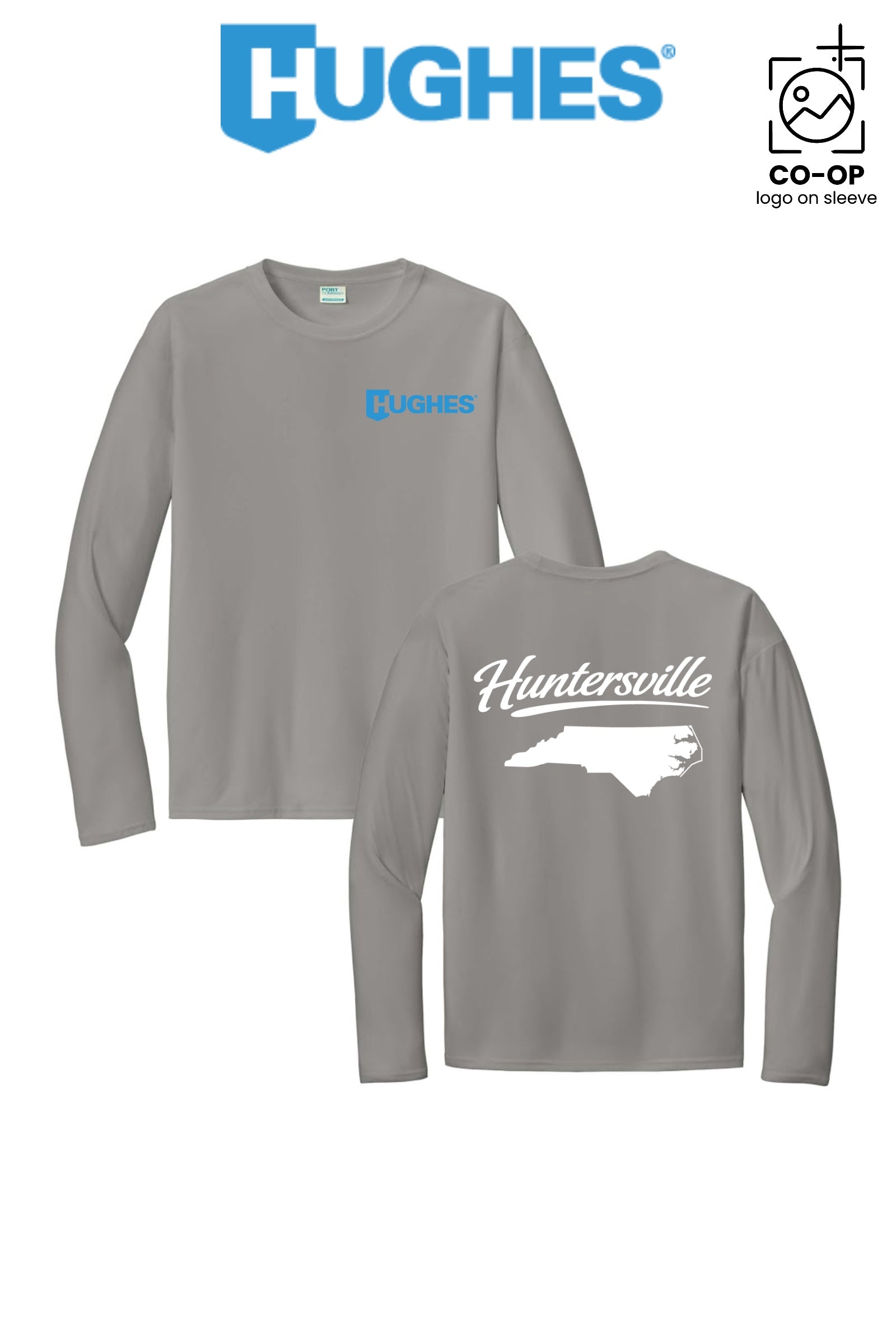 Port & Co™ Performance UPF 50 Long Sleeve - HUGHES SUPPLY - HUNTERSVILLE