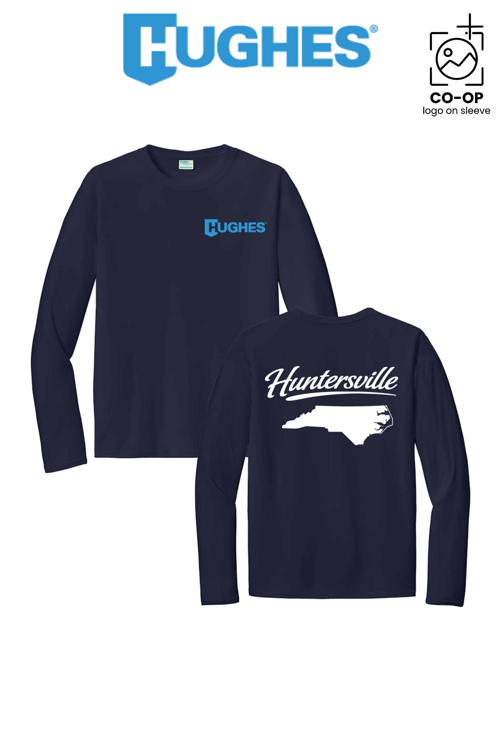 Port & Co™ Performance UPF 50 Long Sleeve - HUGHES SUPPLY - HUNTERSVILLE
