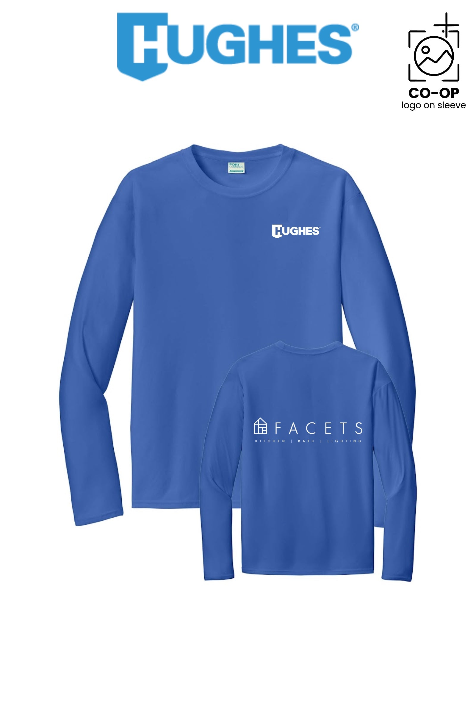 Port & Co™ Performance UPF 50 Long Sleeve - HUGHES SUPPLY - HUNTERSVILLE