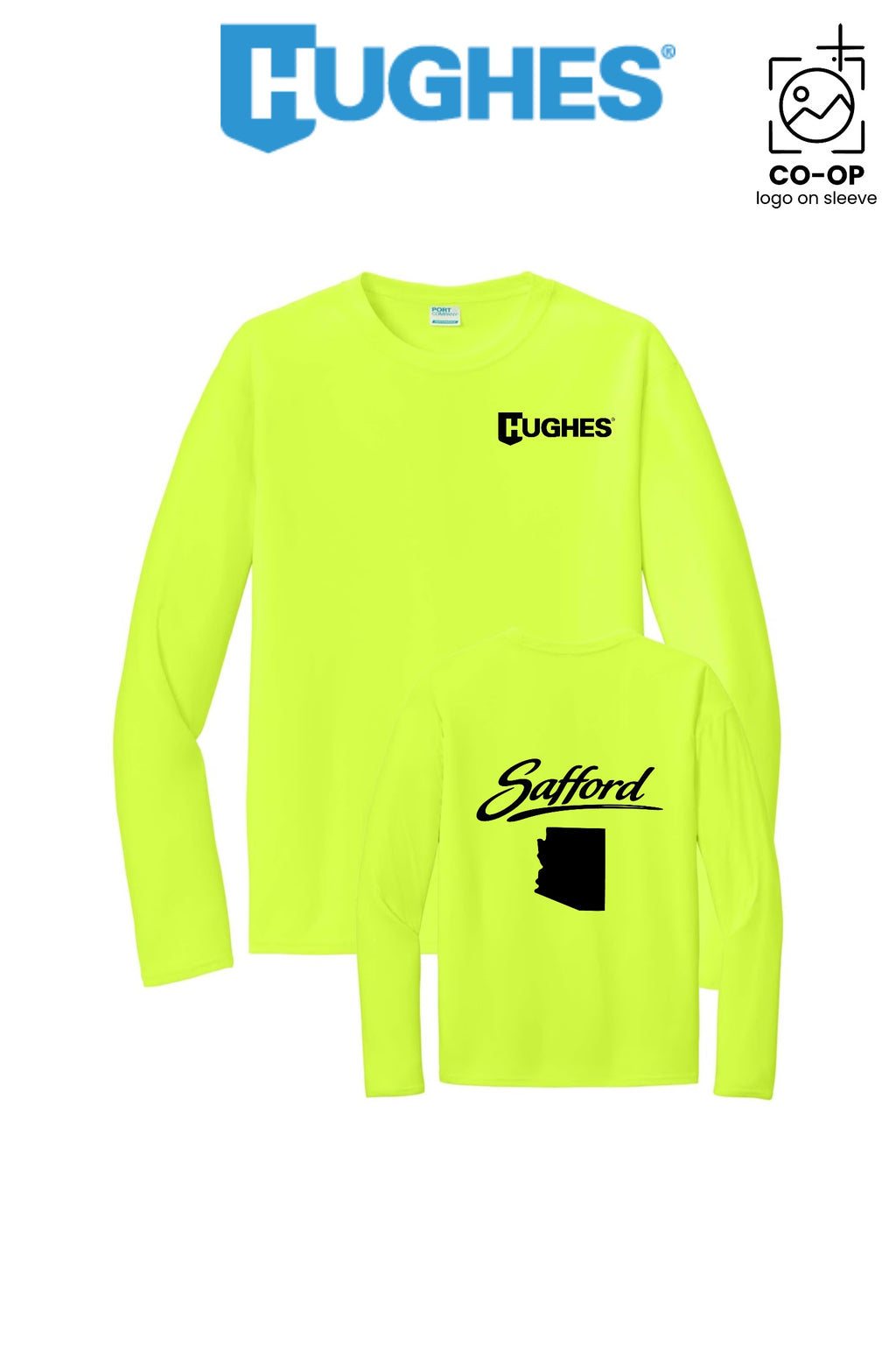 Port & Co™ Performance UPF 50 Long Sleeve - HUGHES SUPPLY - SAFFORD