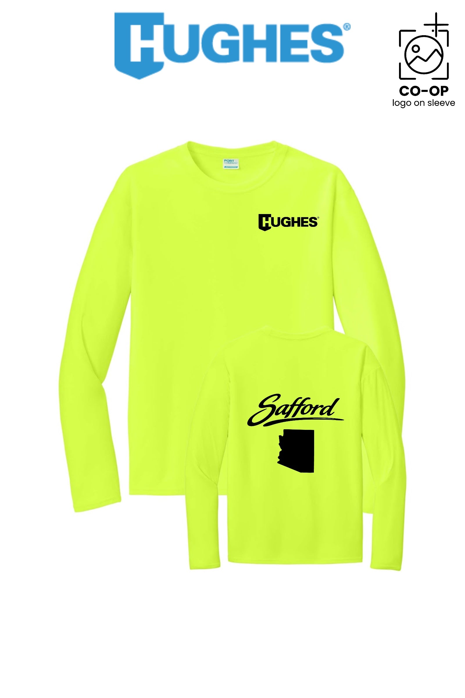 Port & Co™ Performance UPF 50 Long Sleeve - HUGHES SUPPLY - SAFFORD